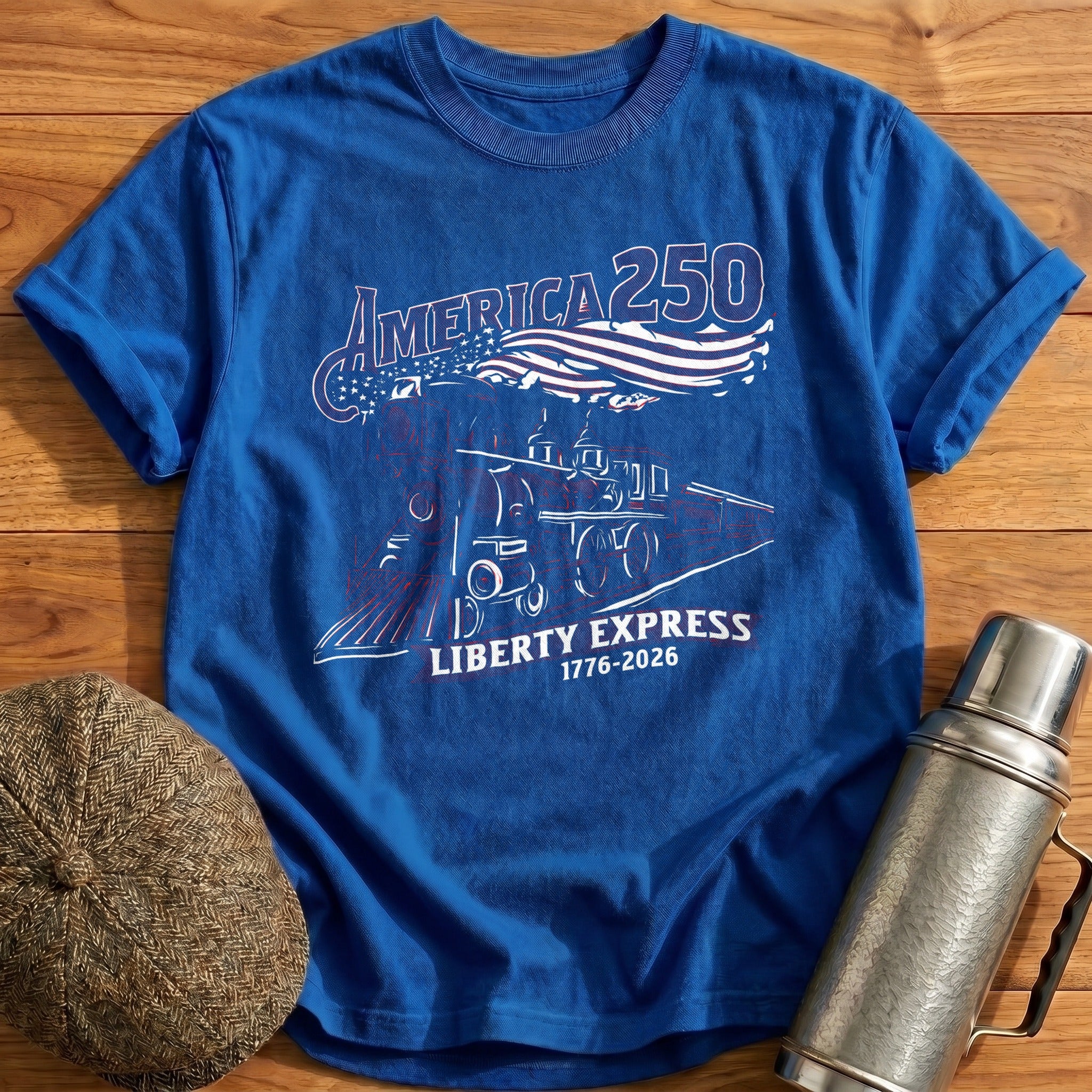 America_250_Liberty_Express T-Shirt - Royal