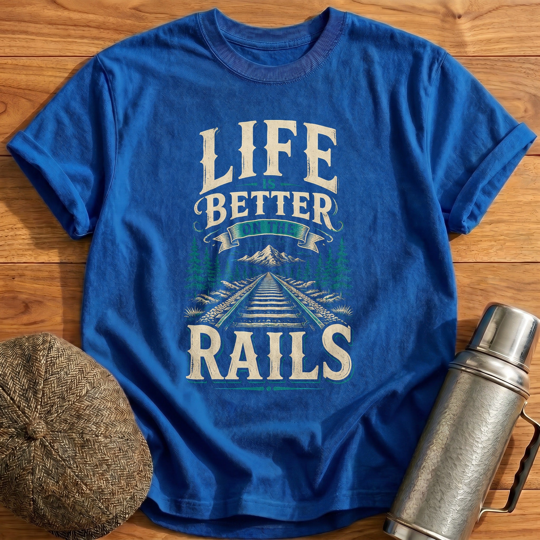 Better On The Rails 97 T-Shirt - Royal