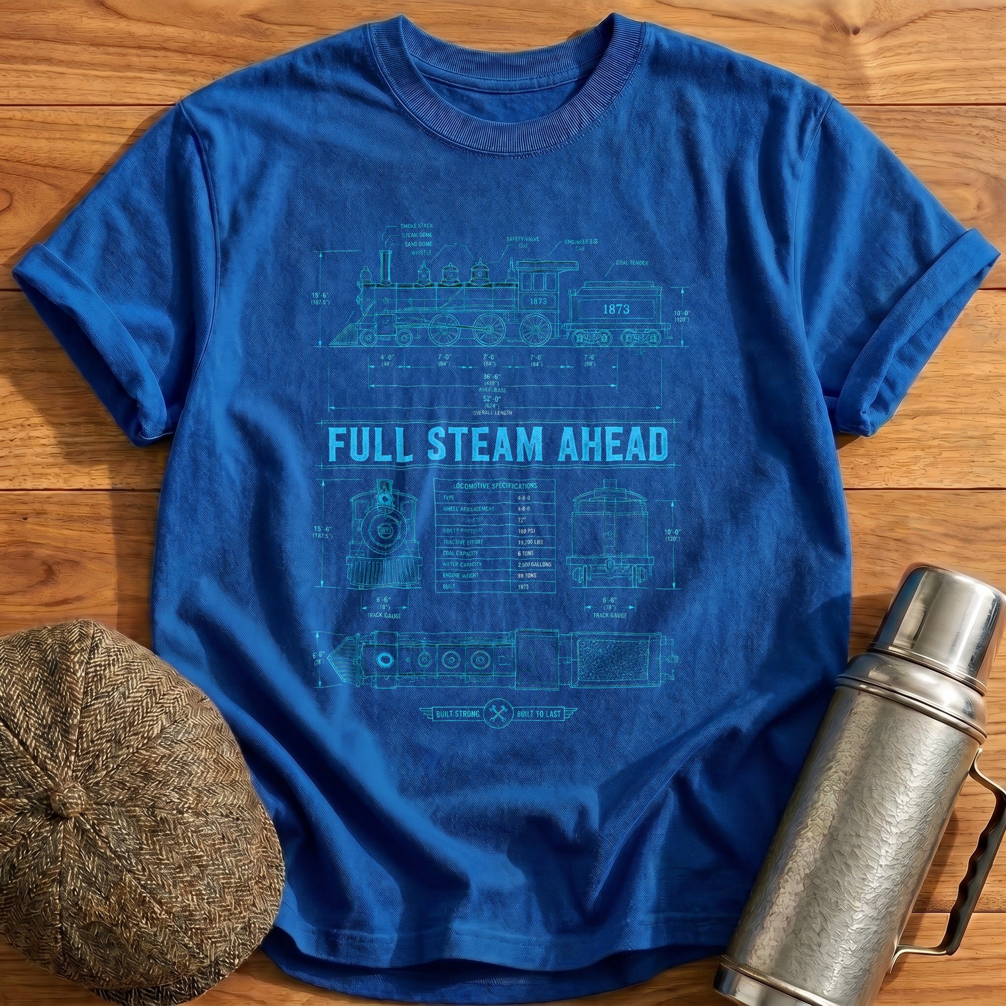 Blueprint Specs T-Shirt - Royal