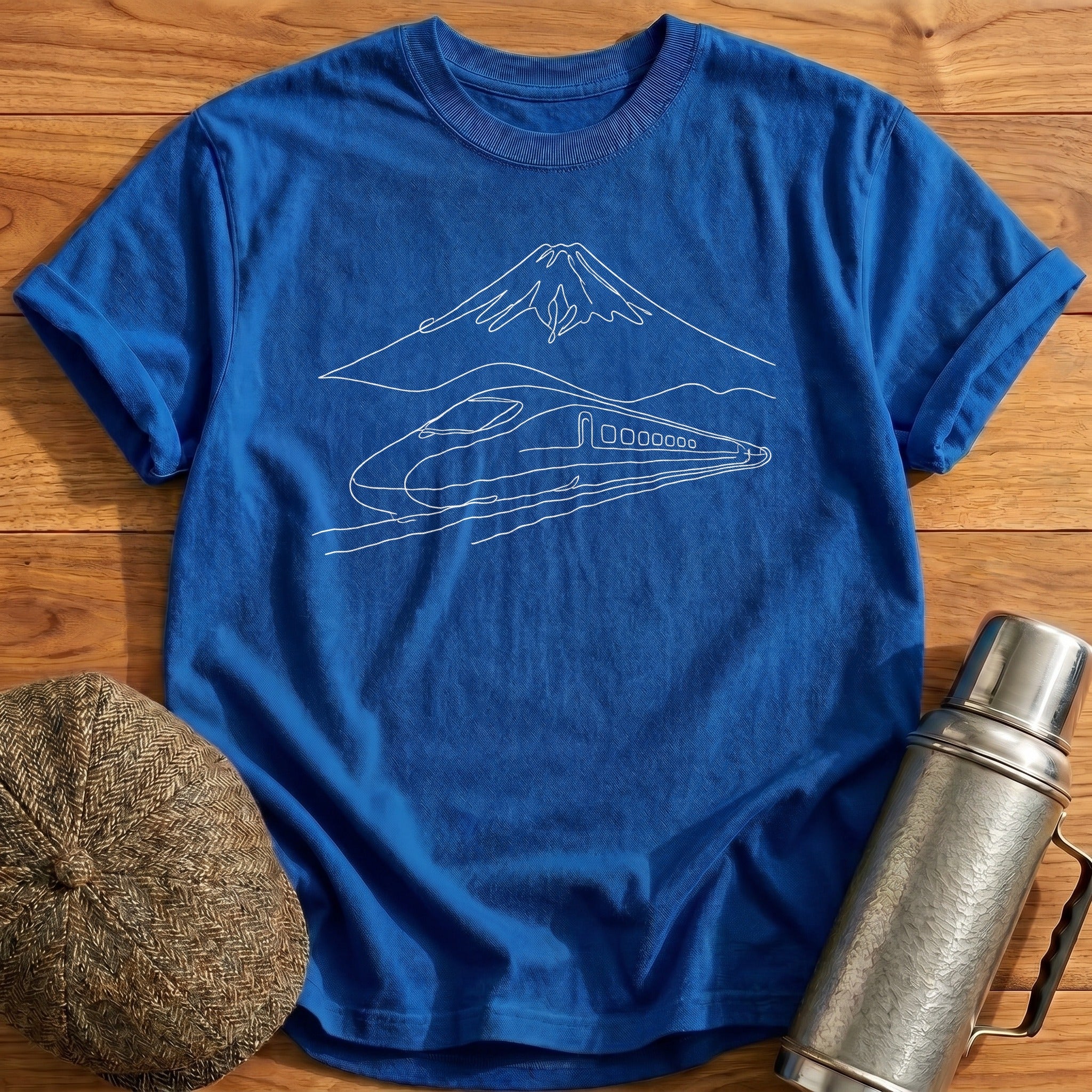 Bullet Train Mountain 89 T-Shirt - Royal