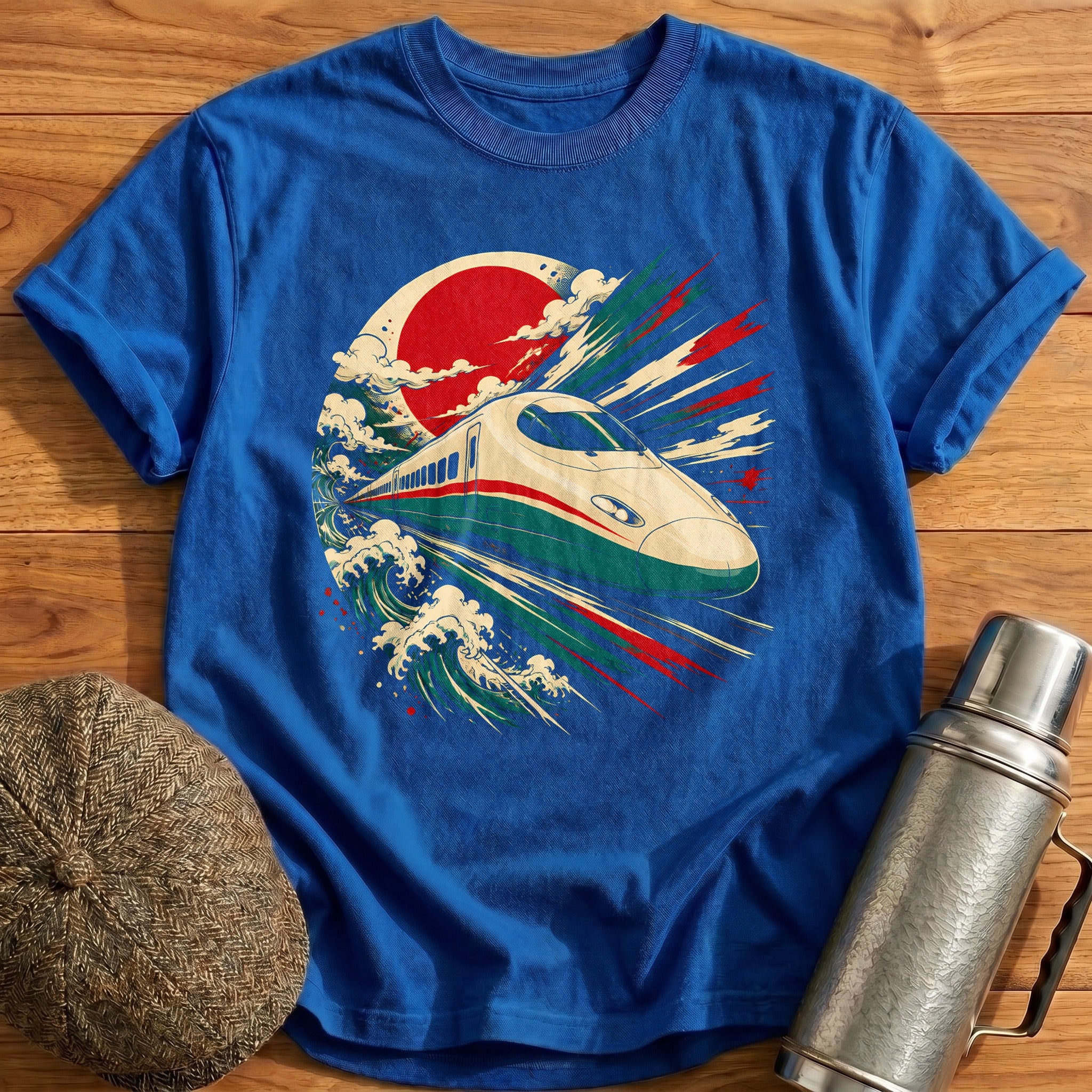 Bullet & Sun T-Shirt - Royal