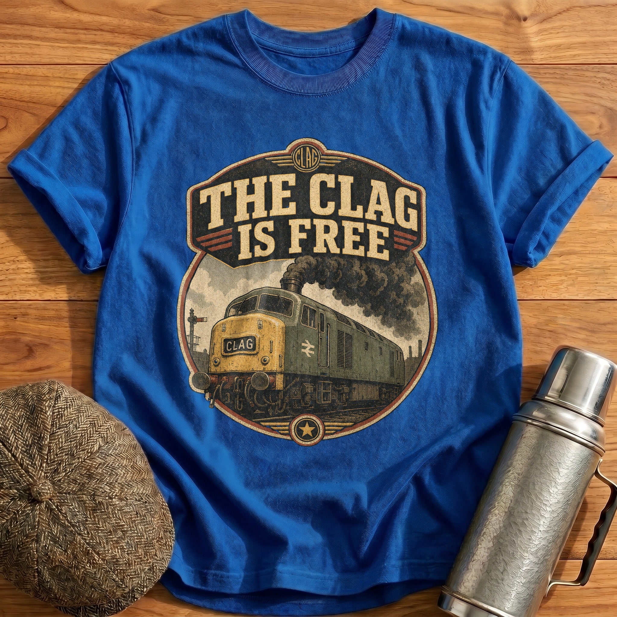 Clag in Motion T-Shirt - Royal