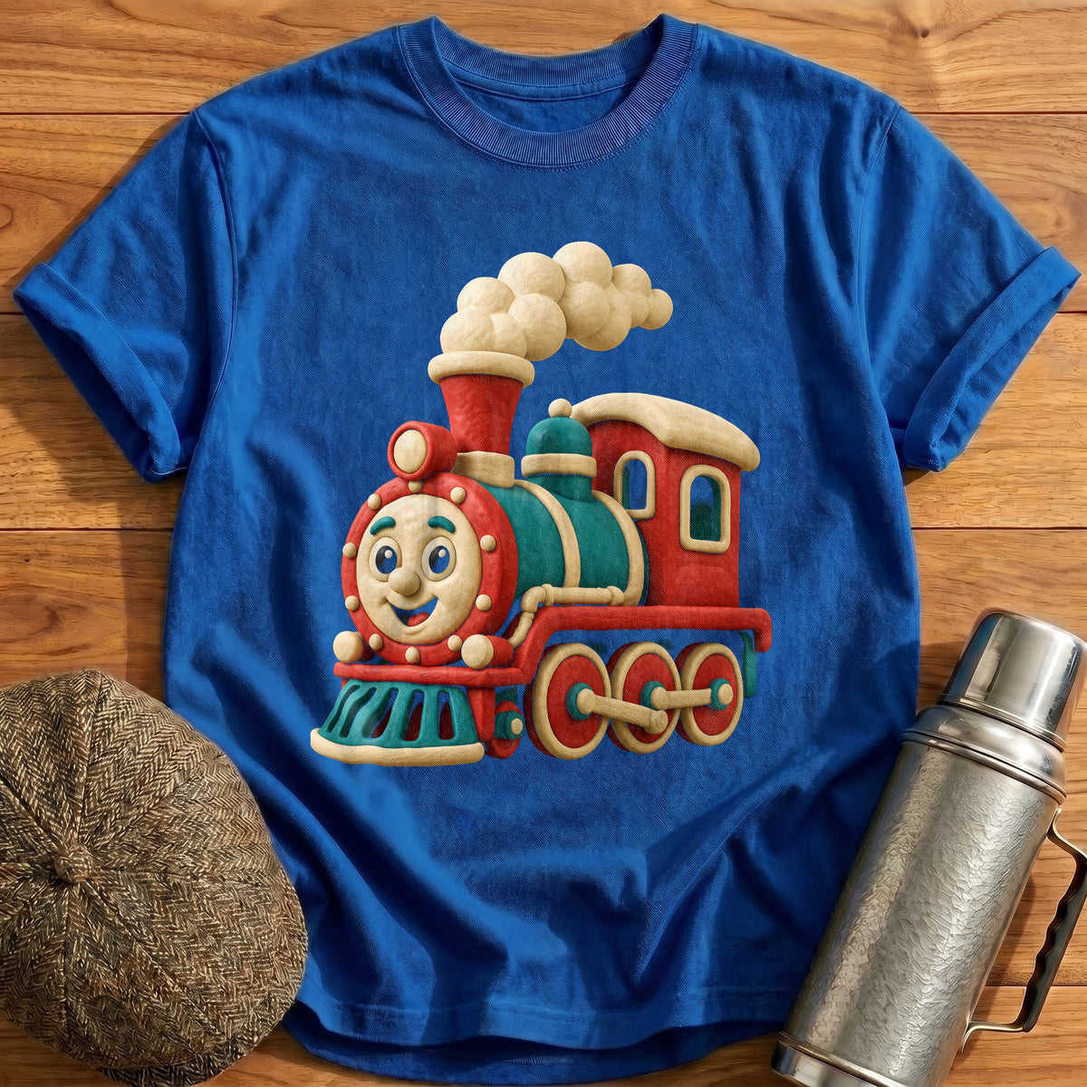 Claymation Train 87 T-Shirt - Royal