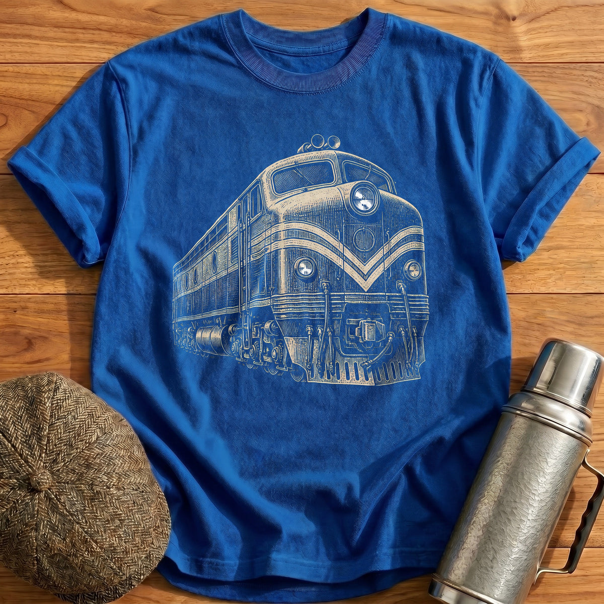 Diesel Woodcut 78 T-Shirt - Royal