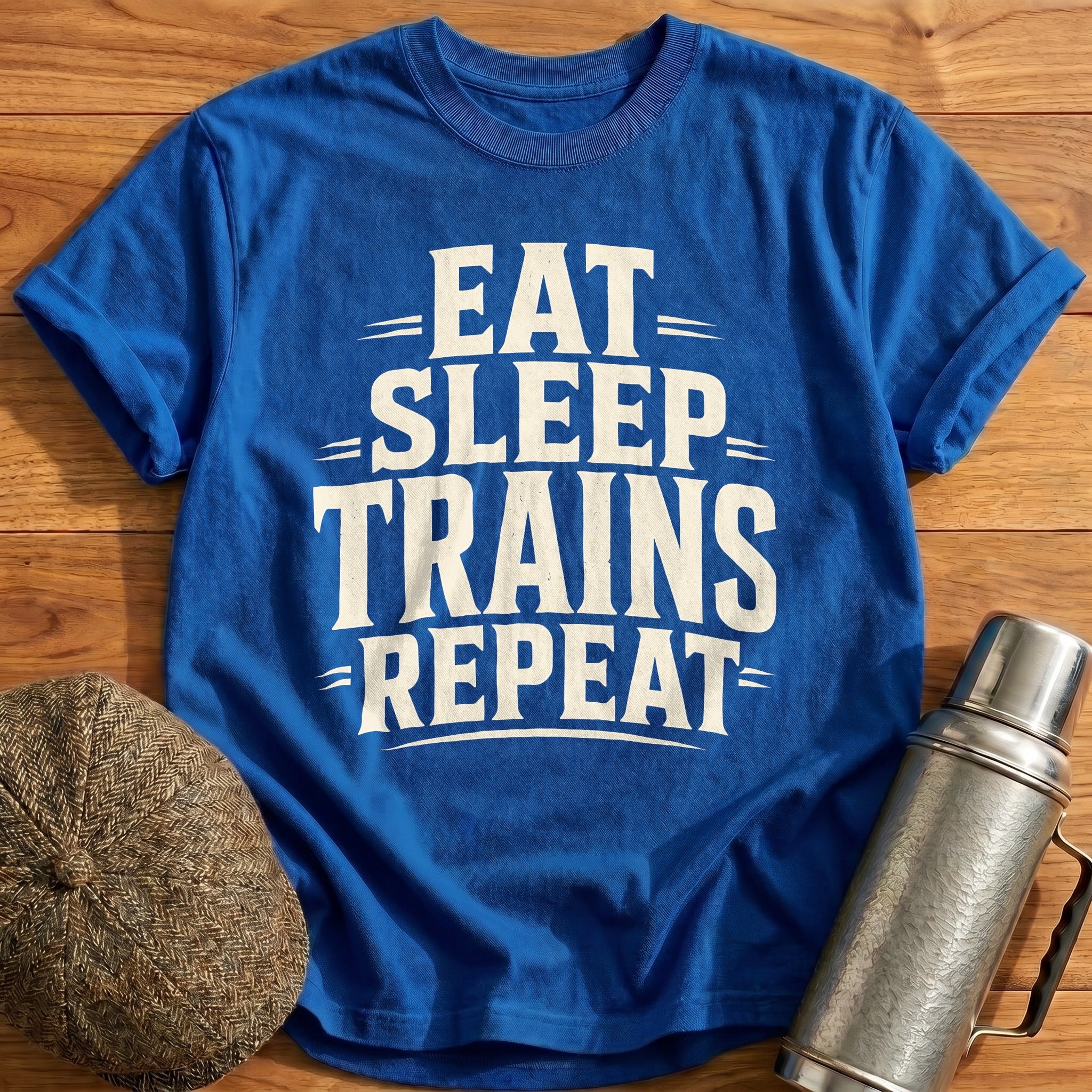 Eat Sleep Trains Repeat Train Enthusiast - Royal