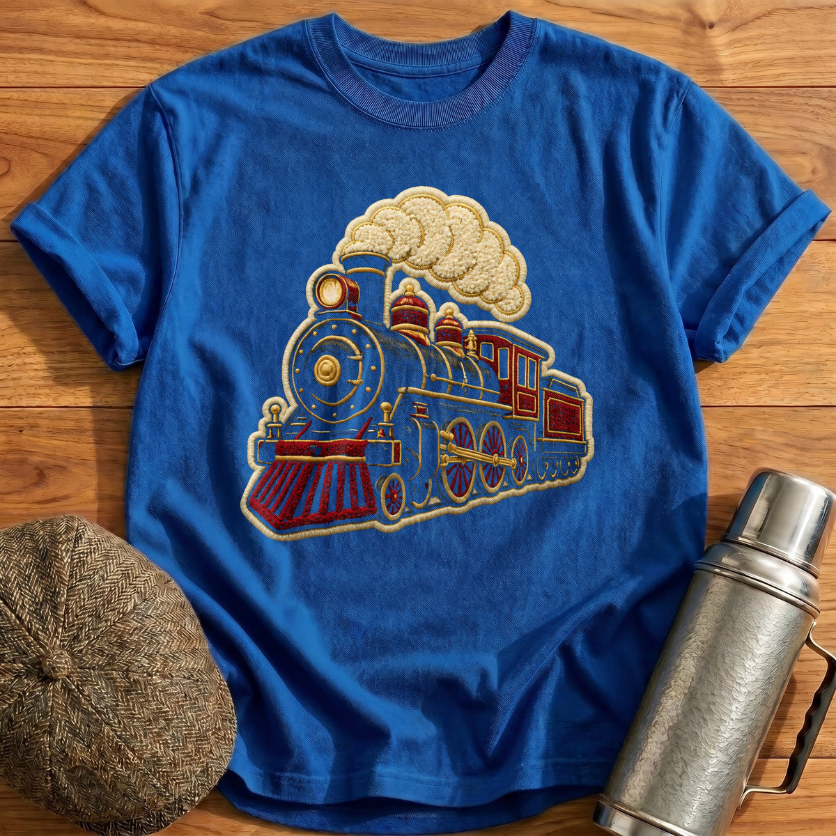 Embroidered Loco 50 T-Shirt - Royal