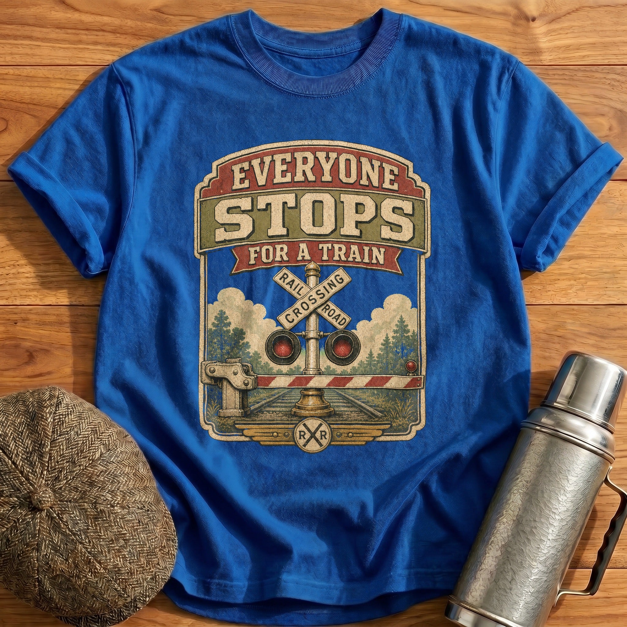 Everyone Stops T-Shirt - Royal