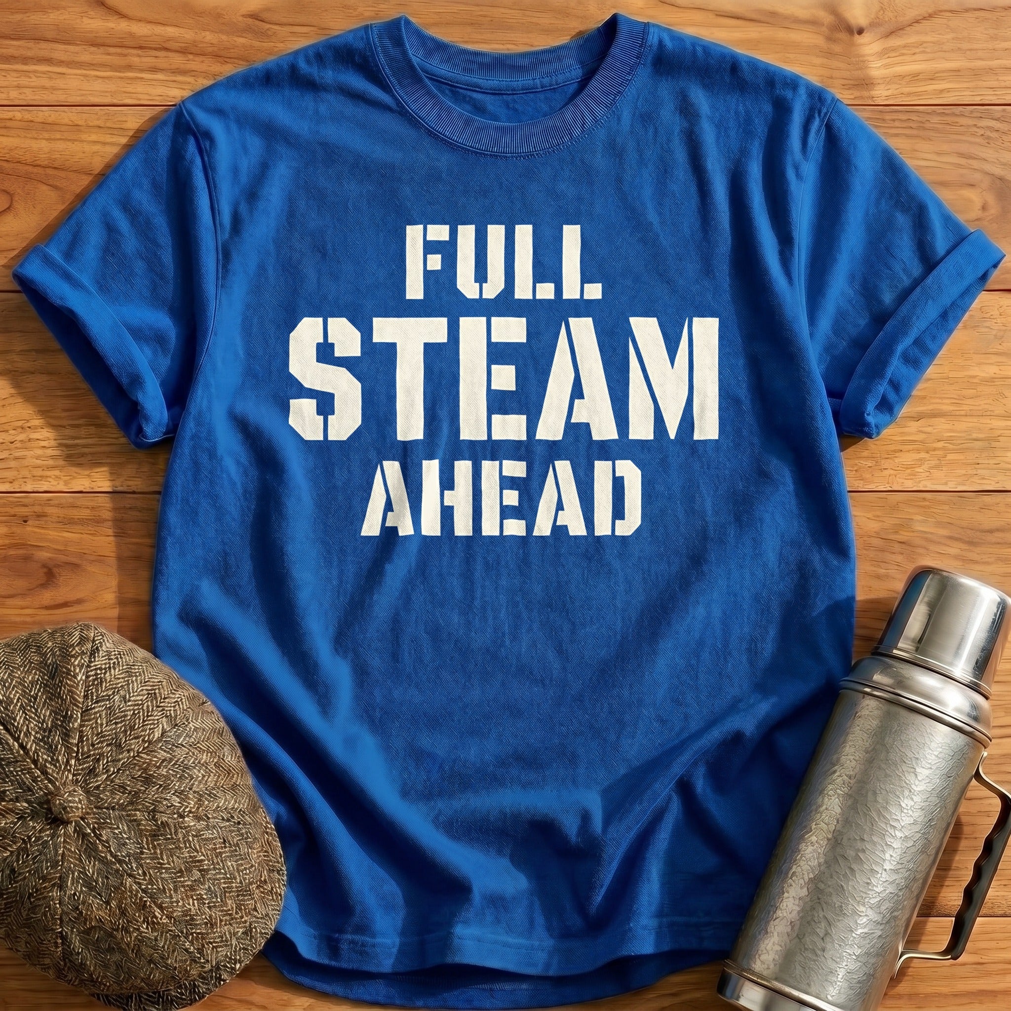 Full Steam Ahead 25 T-Shirt - Royal