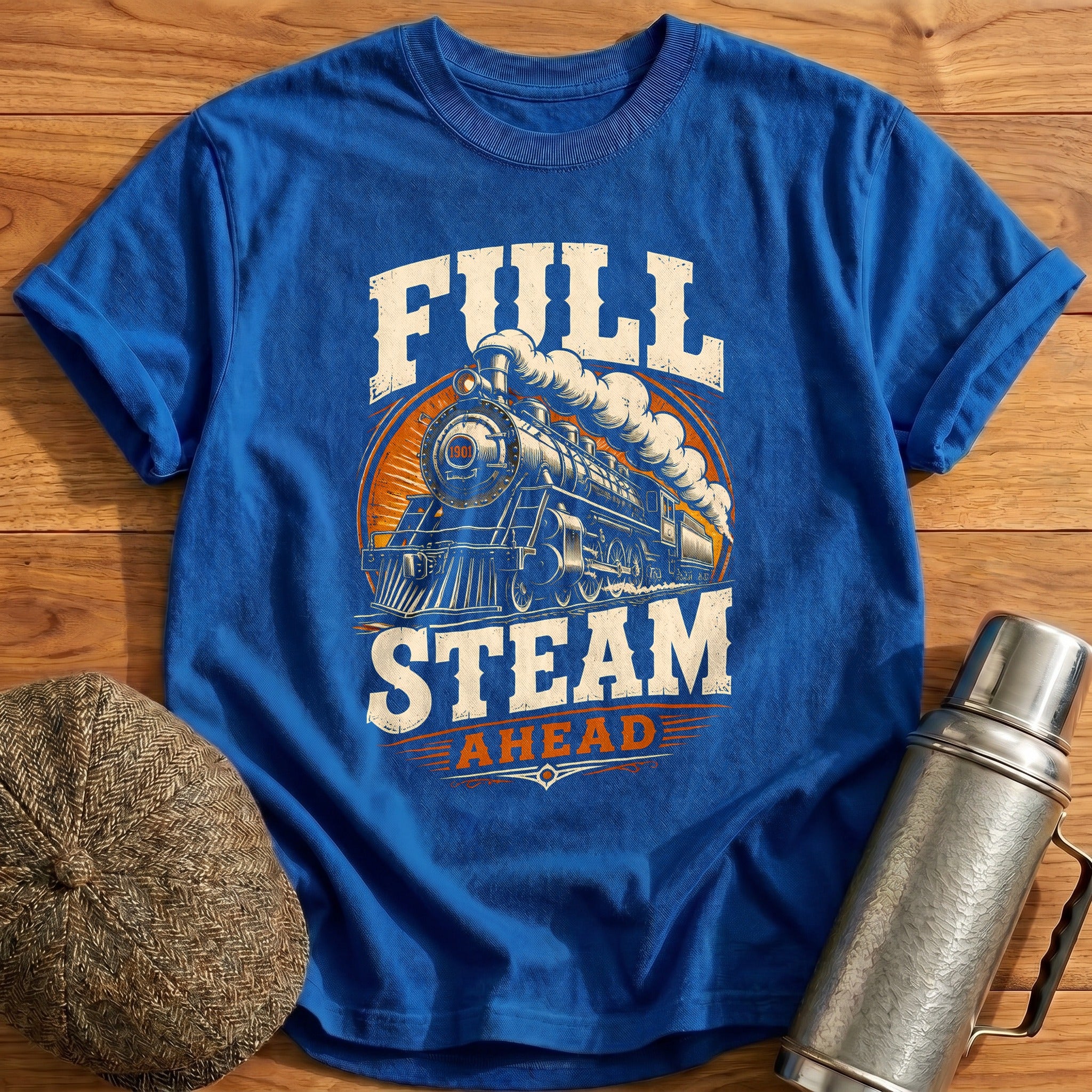 Full Steam Ahead 79 T-Shirt - Royal