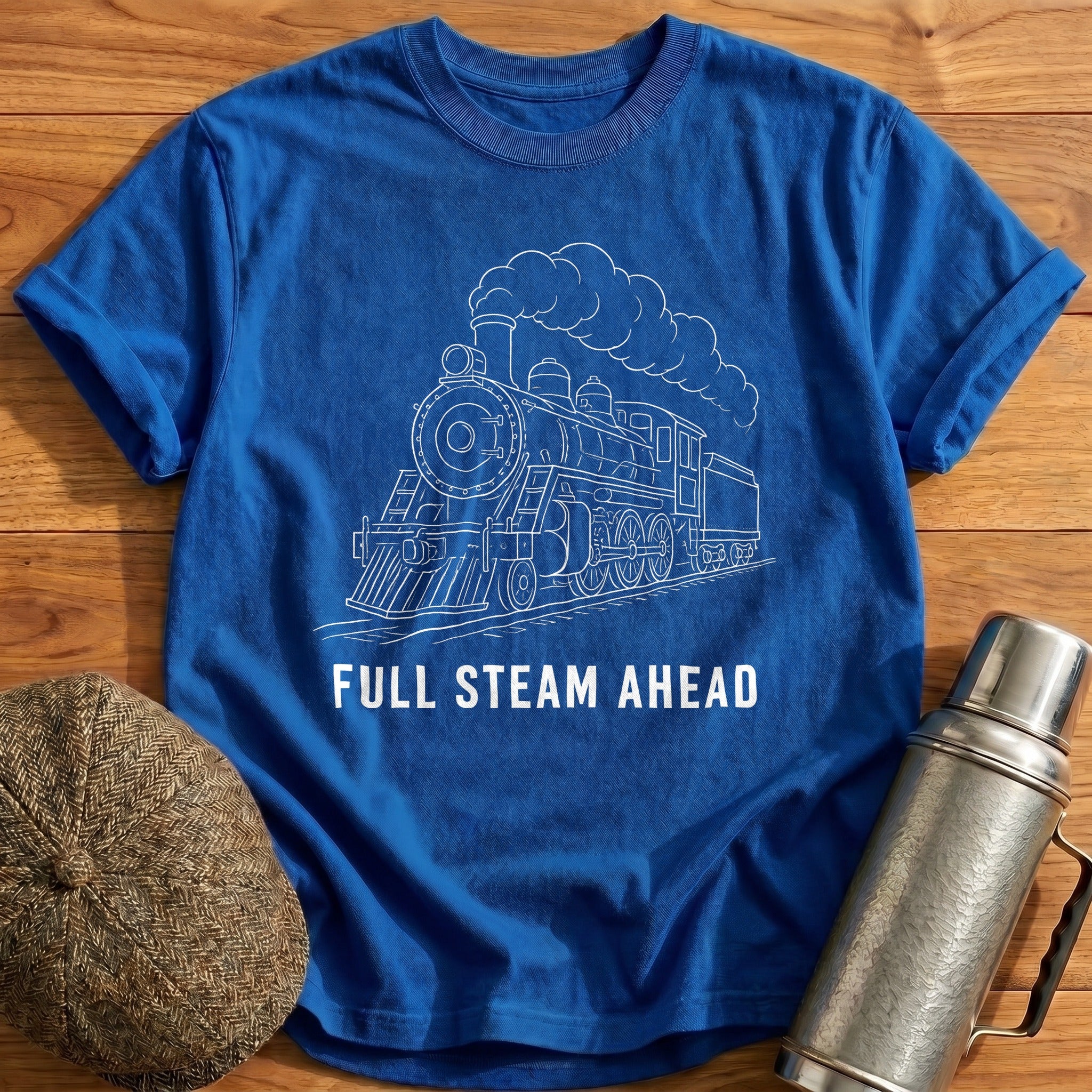 Full Steam Ahead 95 T-Shirt - Royal