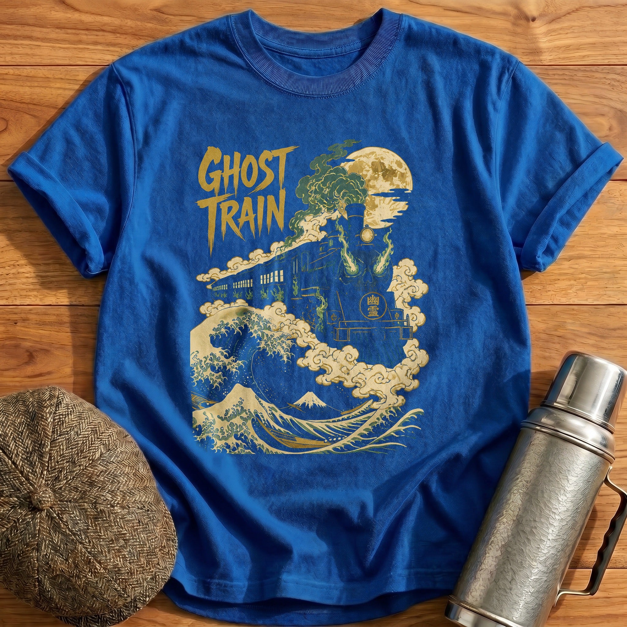 Ghost Train T-Shirt - Royal