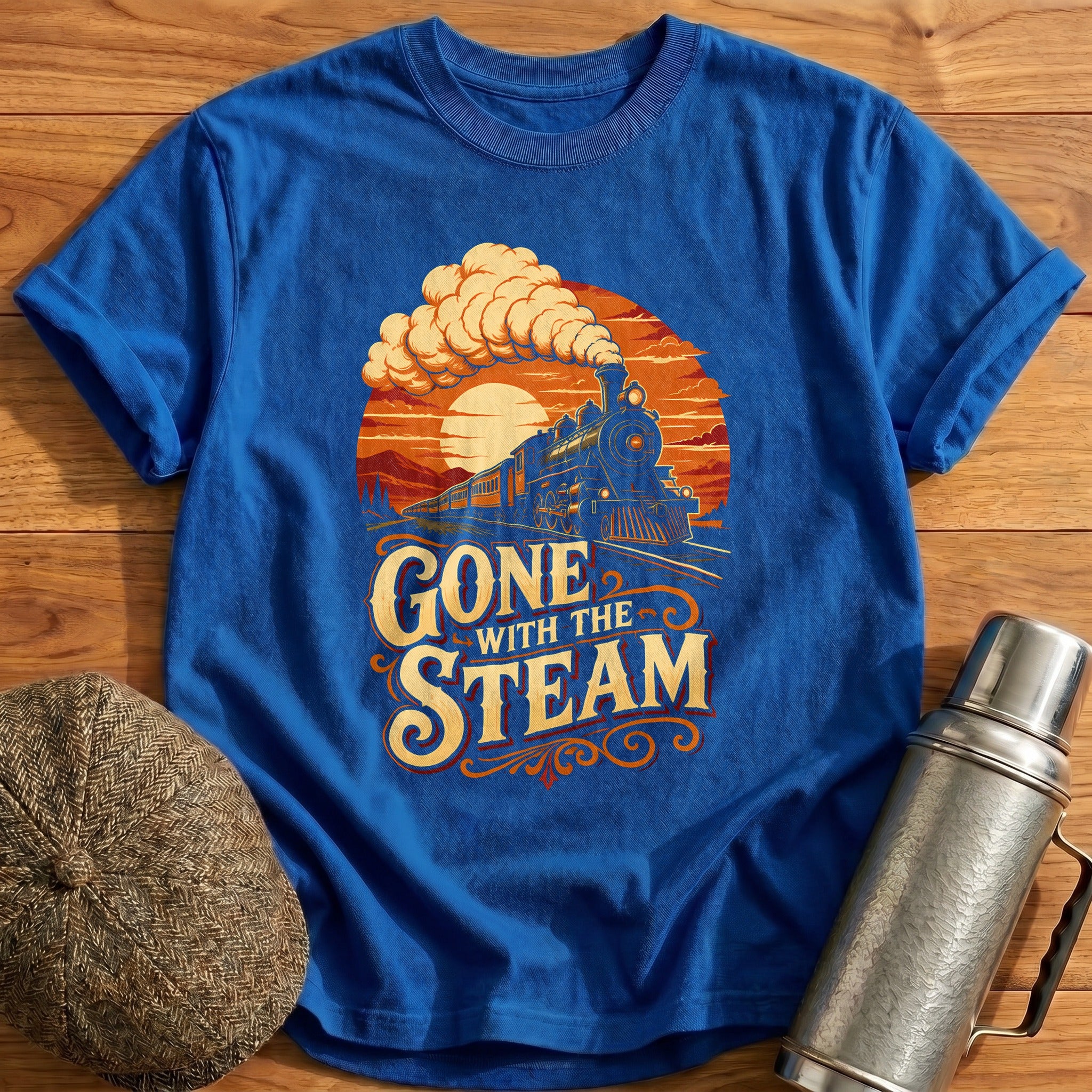 Gone With The Steam 68 T-Shirt - Royal