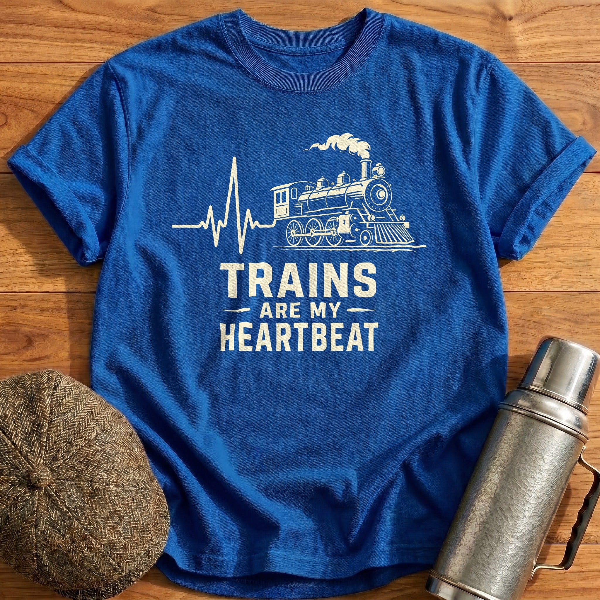 Heartbeat of Steam T-Shirt - Royal
