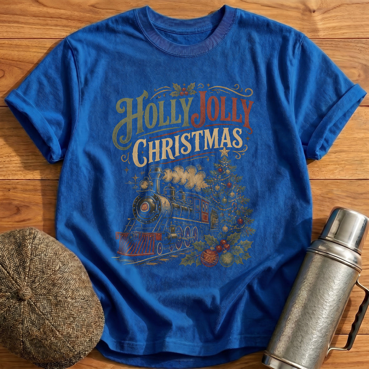 Holly Jolly Christmas 74 T-Shirt - Royal