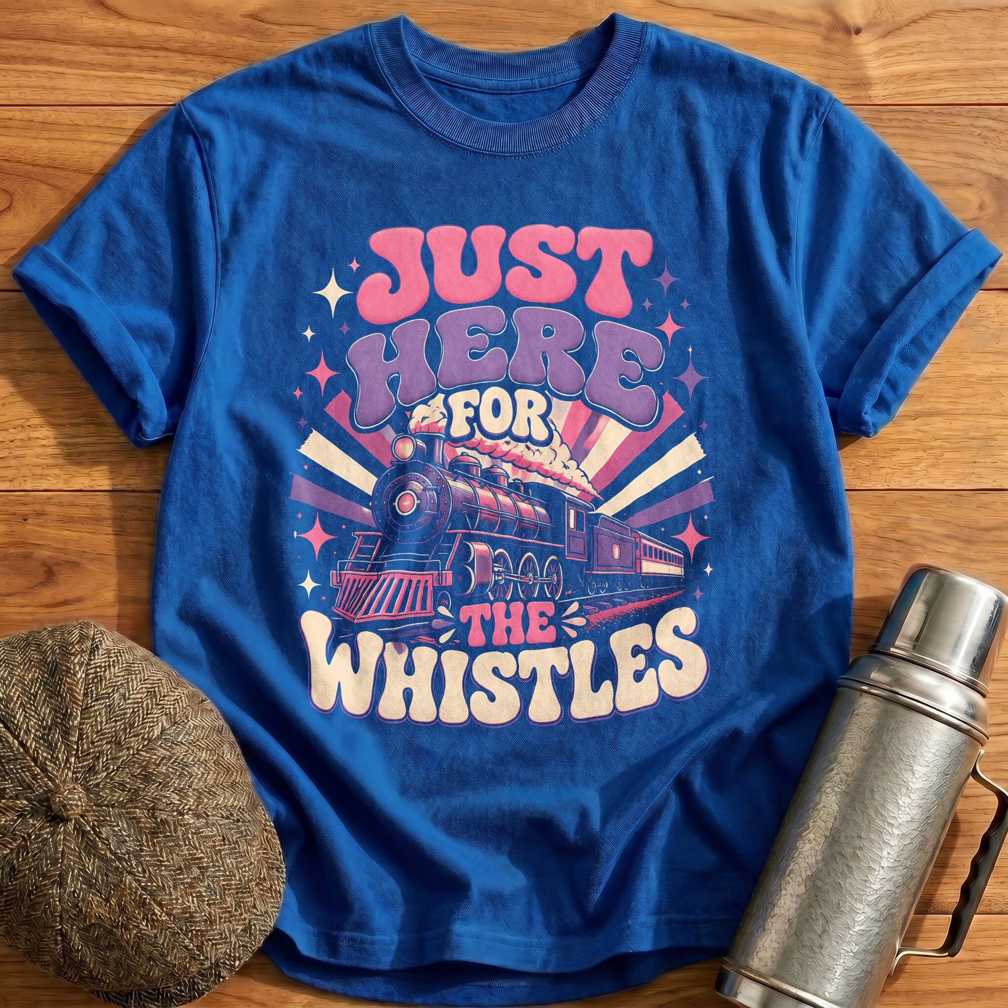 Just Here For The Whistles Train Lover - Royal