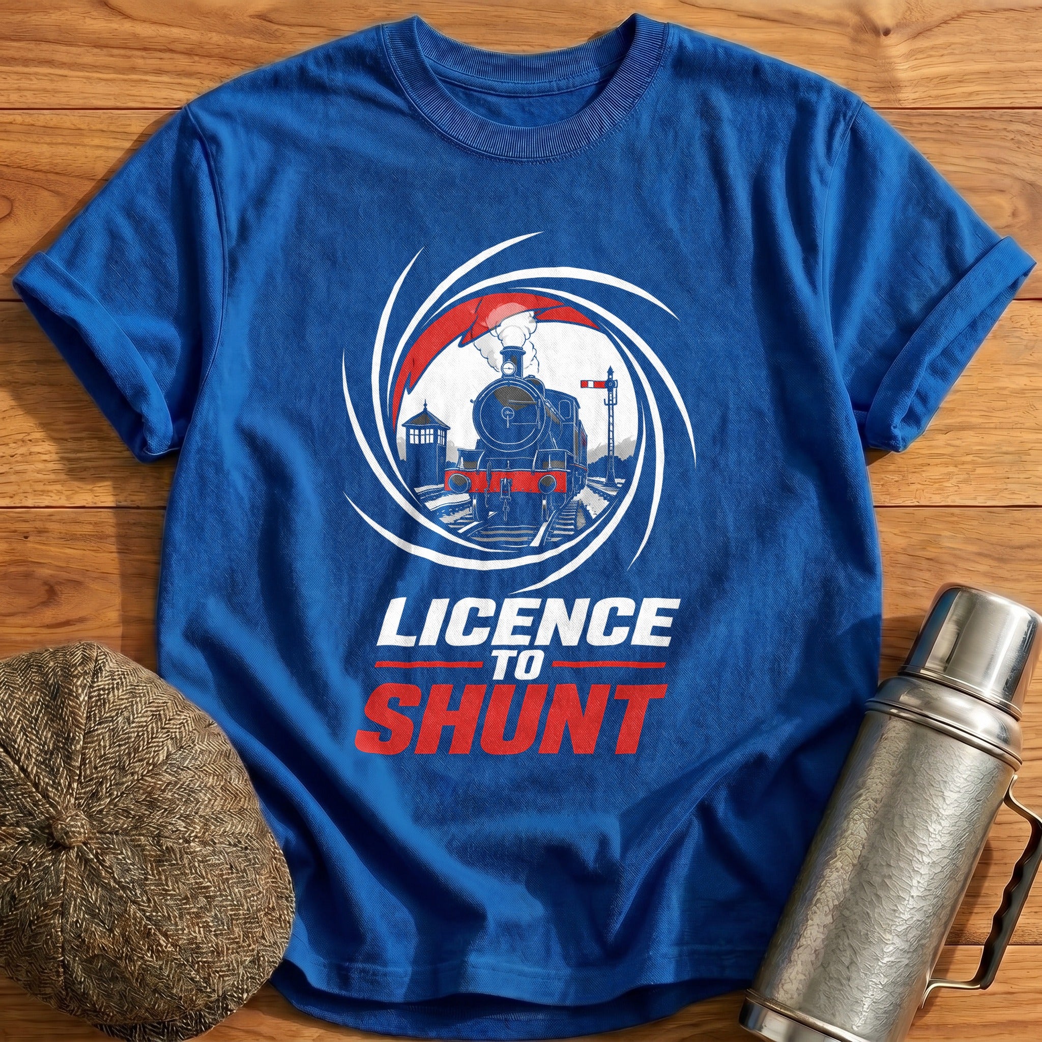 Licence To Shunt 19 T-Shirt - Royal
