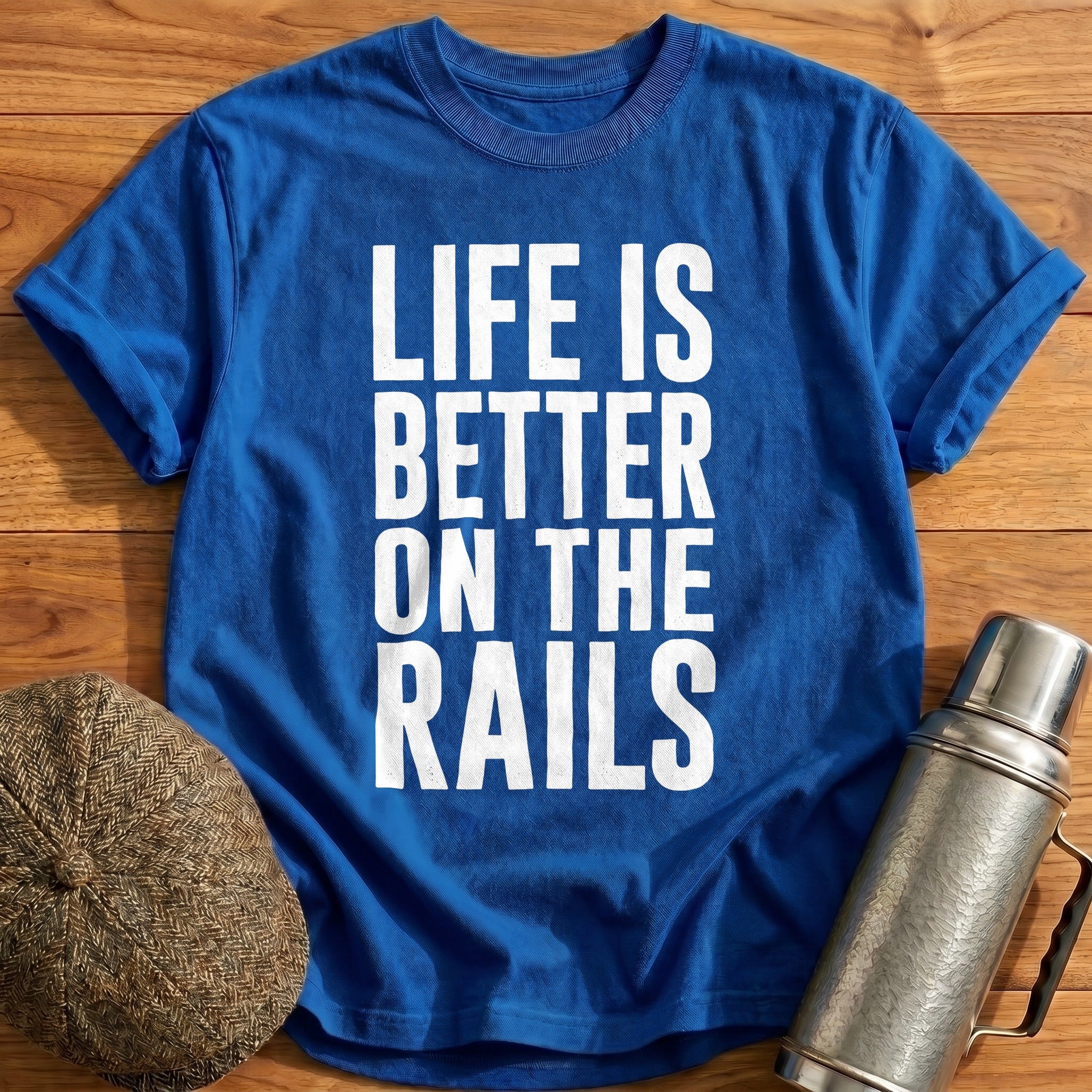Life Better Rails 42 T-Shirt - Royal