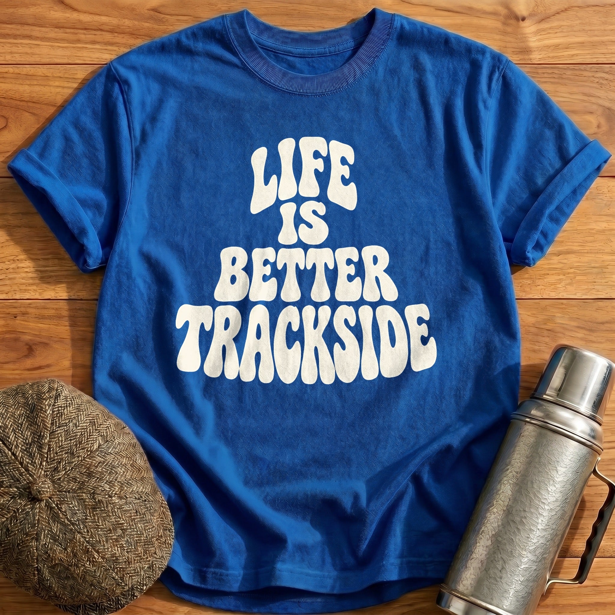 Life Is Better Trackside 59 T-Shirt - Royal