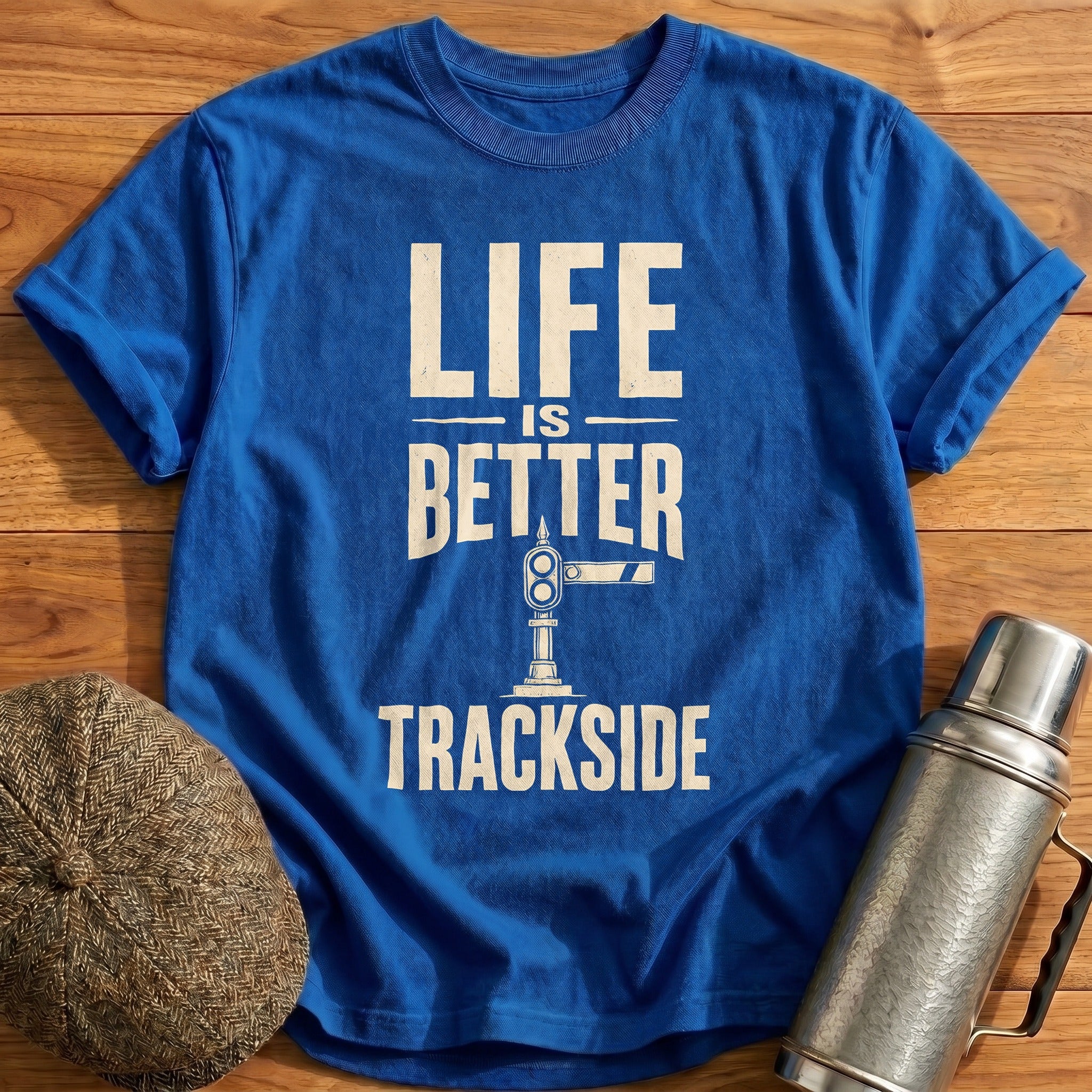 Life Is Better Trackside Railroad Enthusiast - Royal