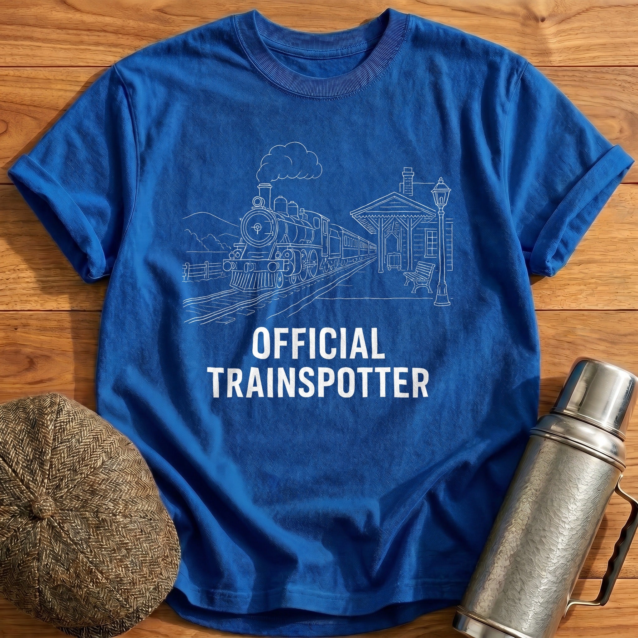 Official Trainspotter 45 T-Shirt - Royal