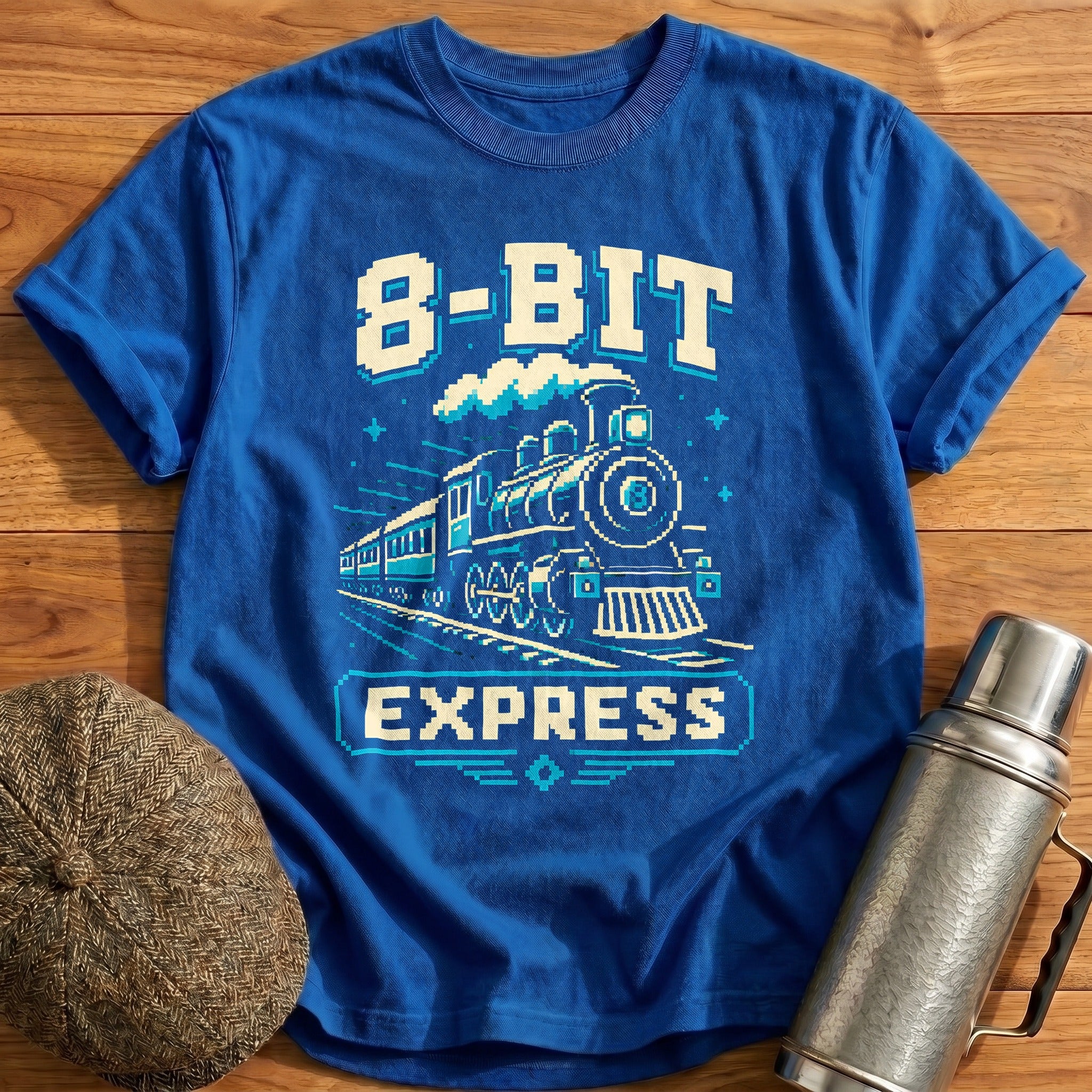 Pixel Express T-Shirt - Royal