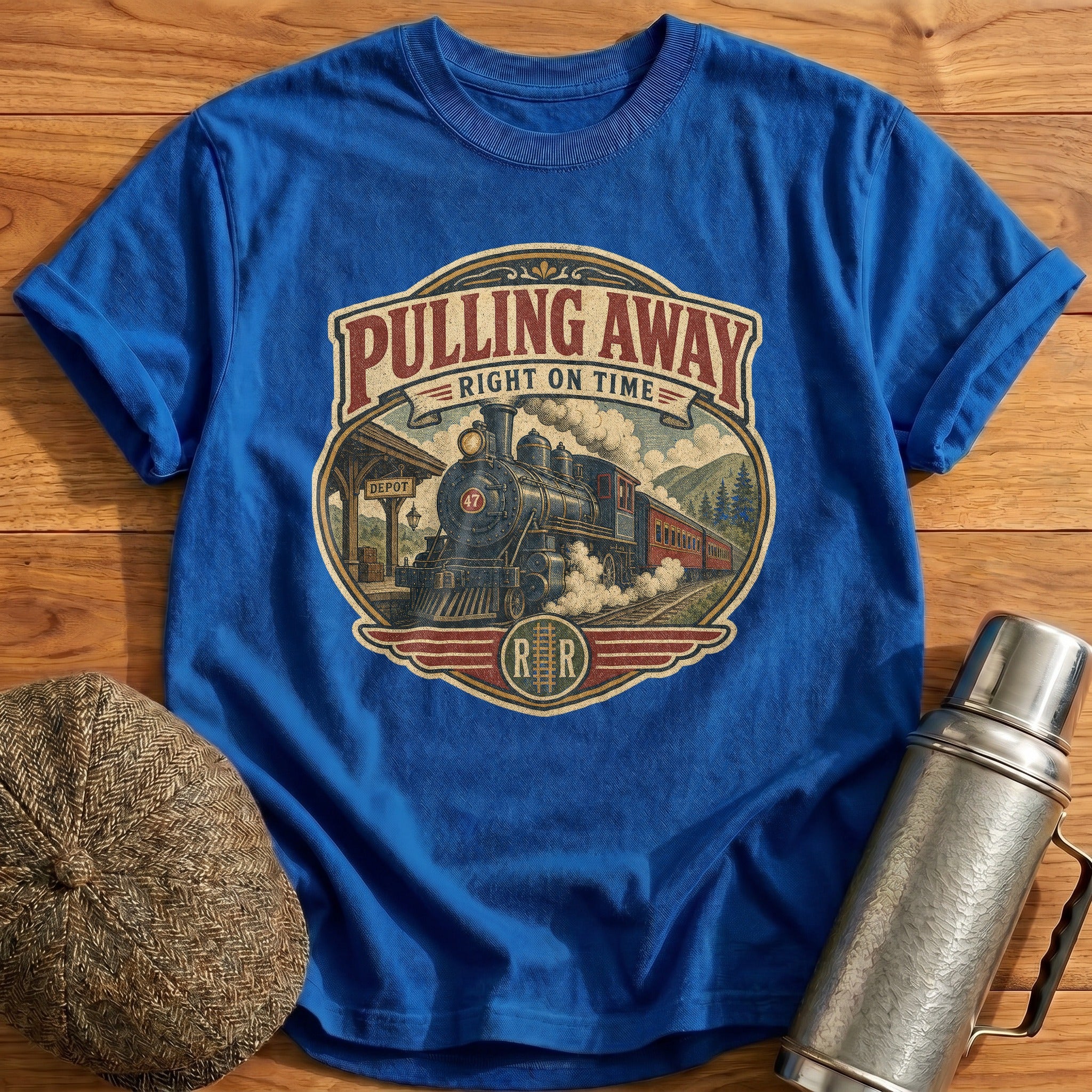 Pulling Away T-Shirt - Royal