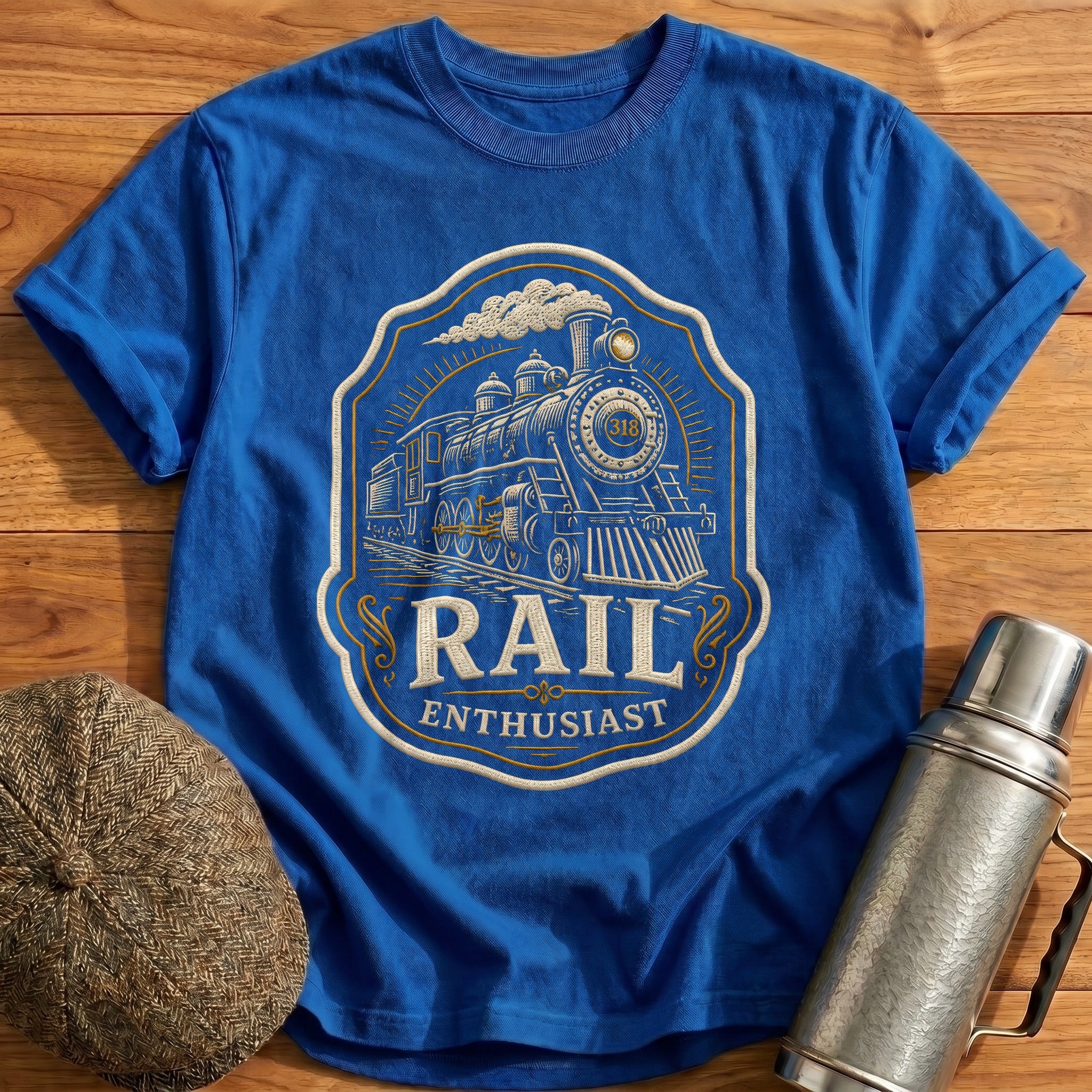 Rail Enthusiast T-Shirt - Royal