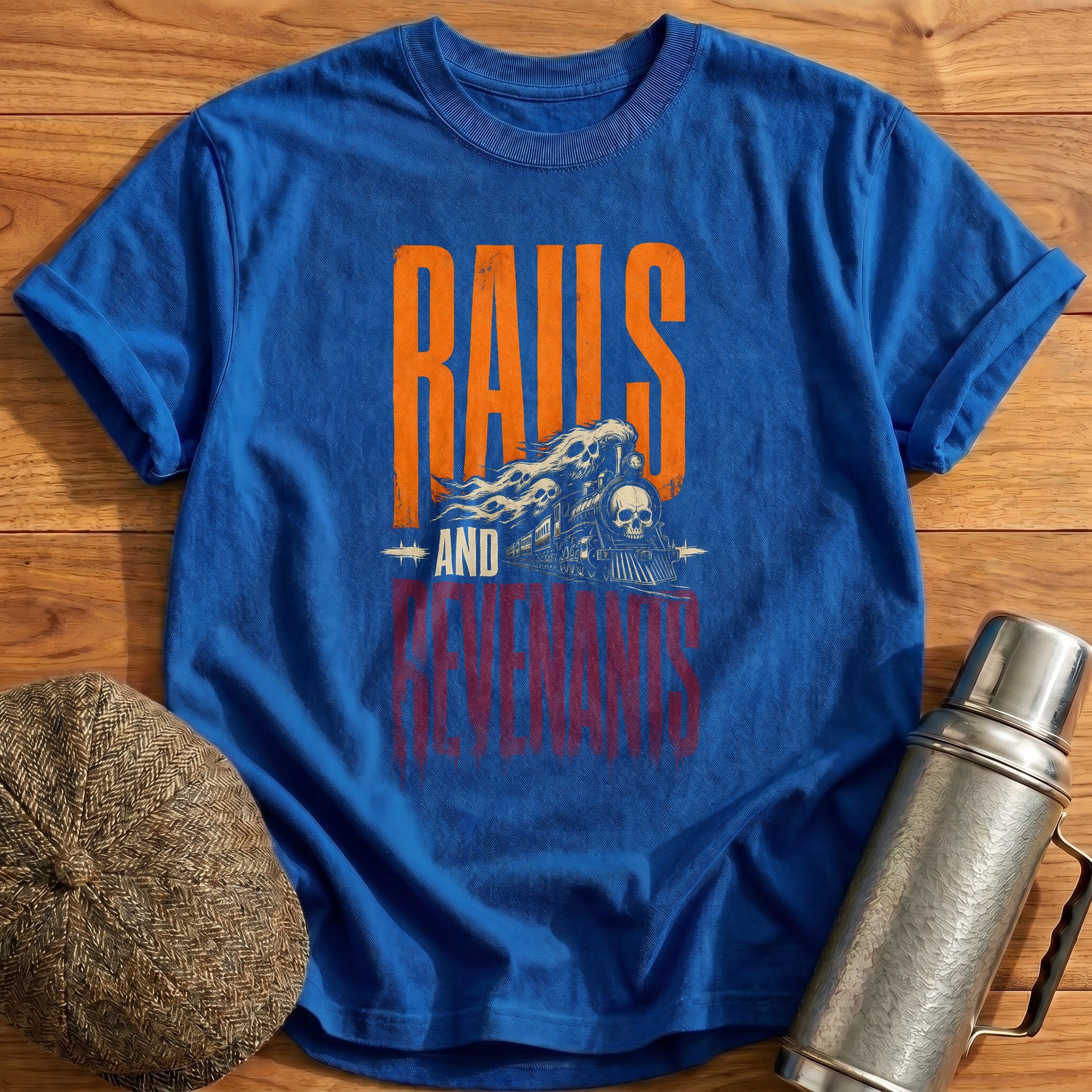 Rails And Revenants T-Shirt - Royal