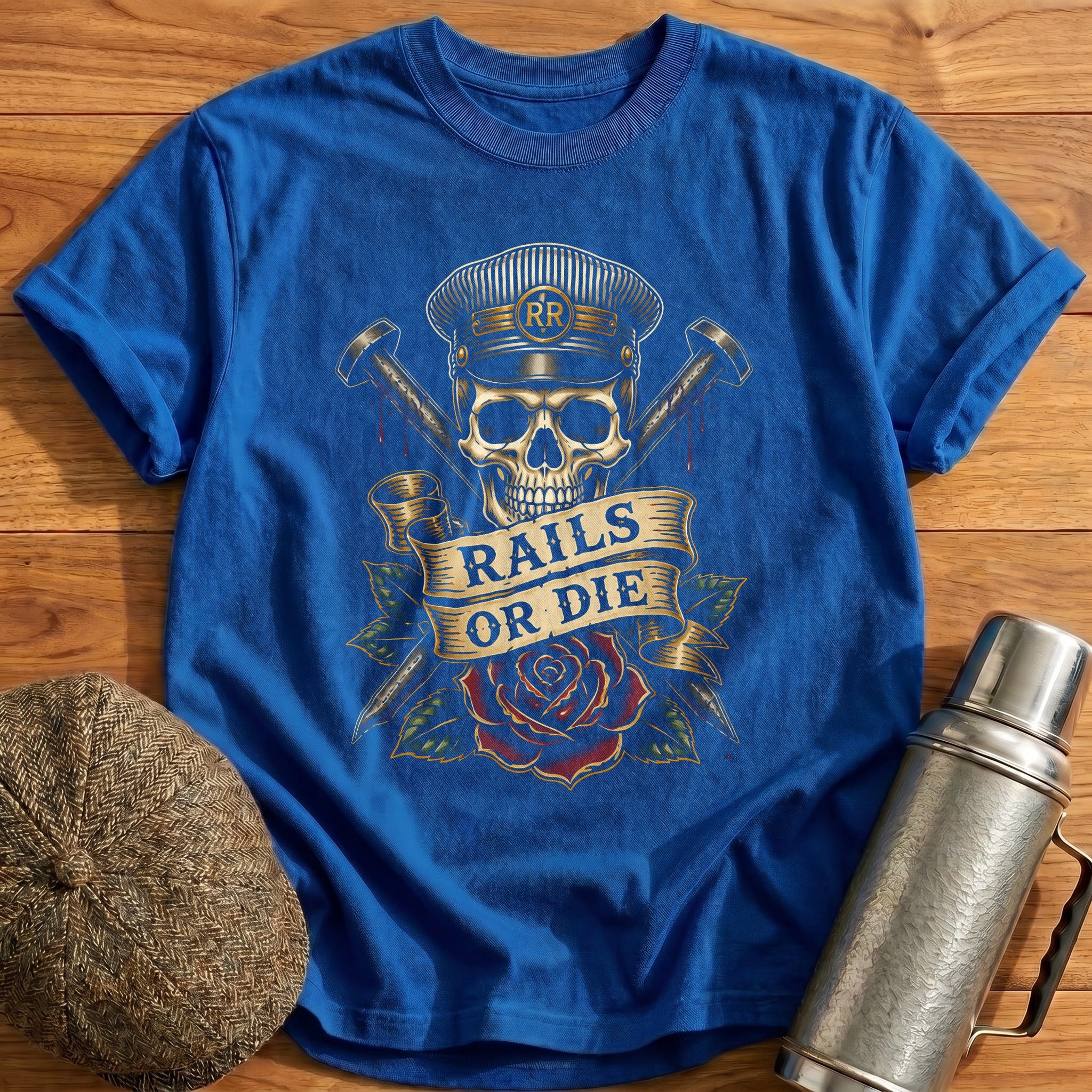 Rails Or Die T-Shirt - Royal