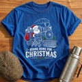 Riding Home For Christmas 36 T-Shirt - Royal