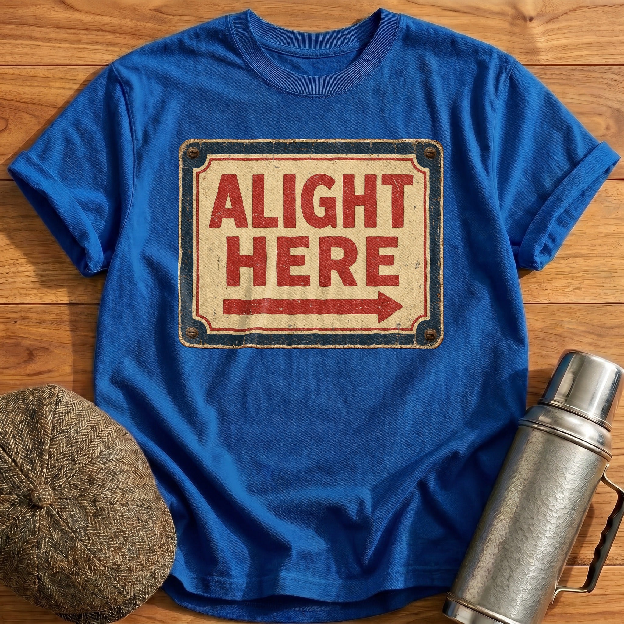 Right This Way T-Shirt - Royal