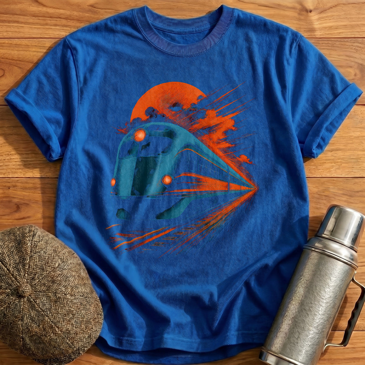 Riso Train 66 T-Shirt - Royal