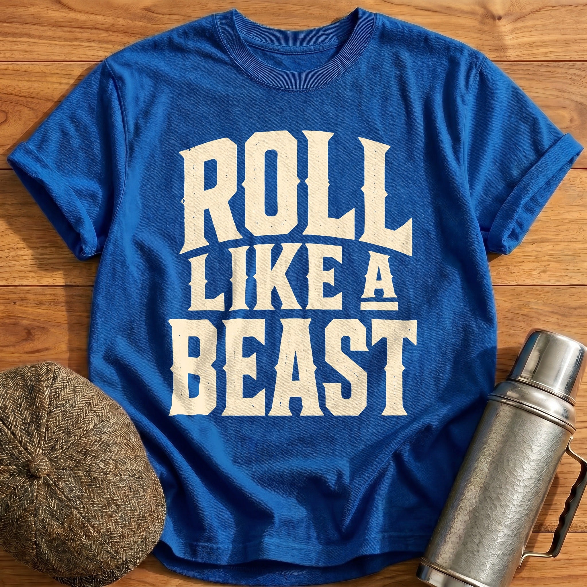 Roll Like A Beast Motivational Gym - Royal