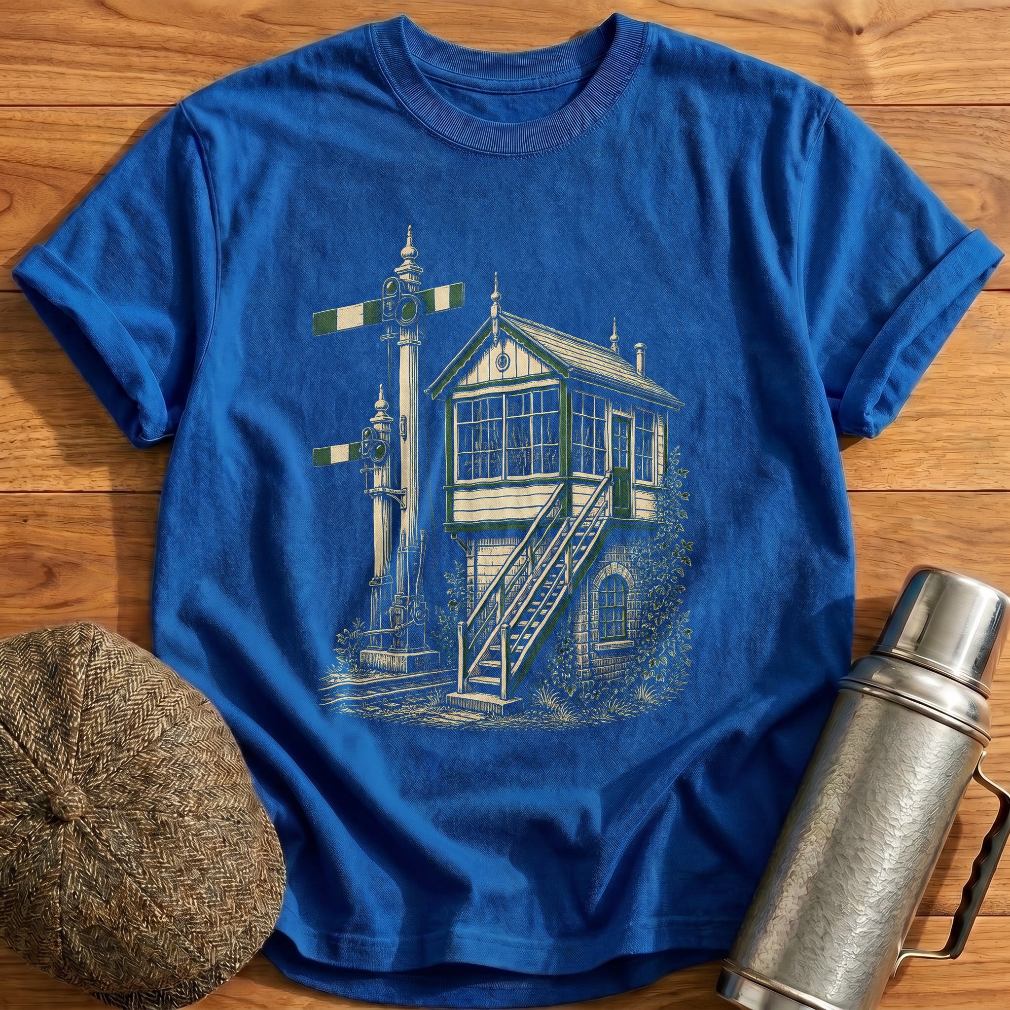 Signal Box Watch T-Shirt - Royal