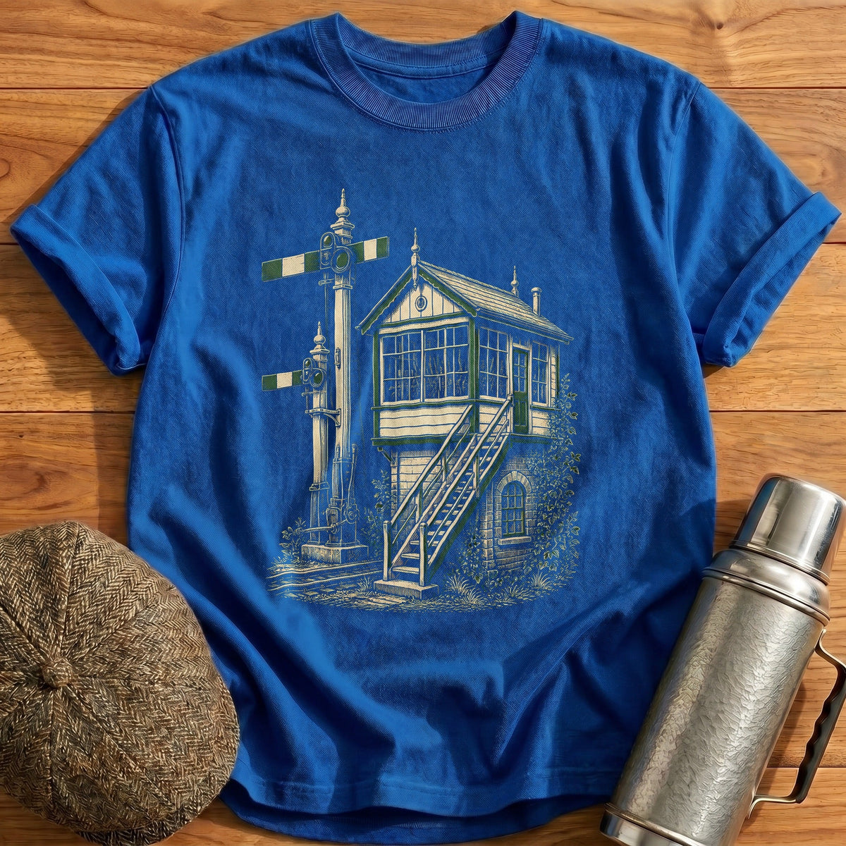 Signal Box Watch Kids T-Shirt - Royal