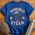 Sleigh Bells And Steam 98 T-Shirt - Royal