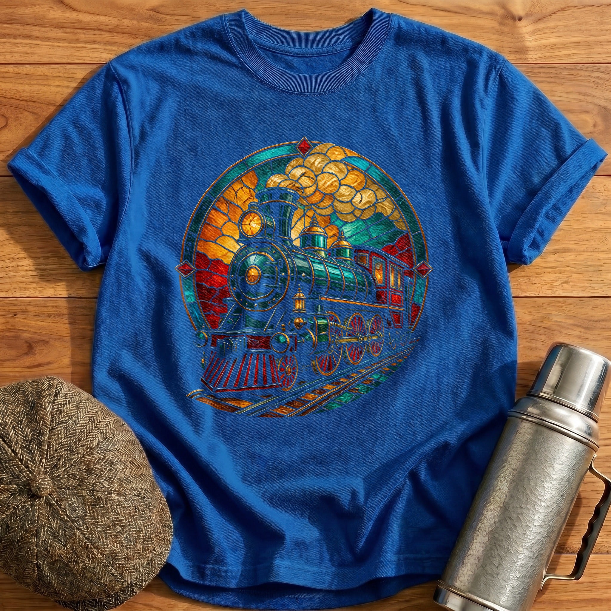 Stained Glass Loco 36 T-Shirt - Royal