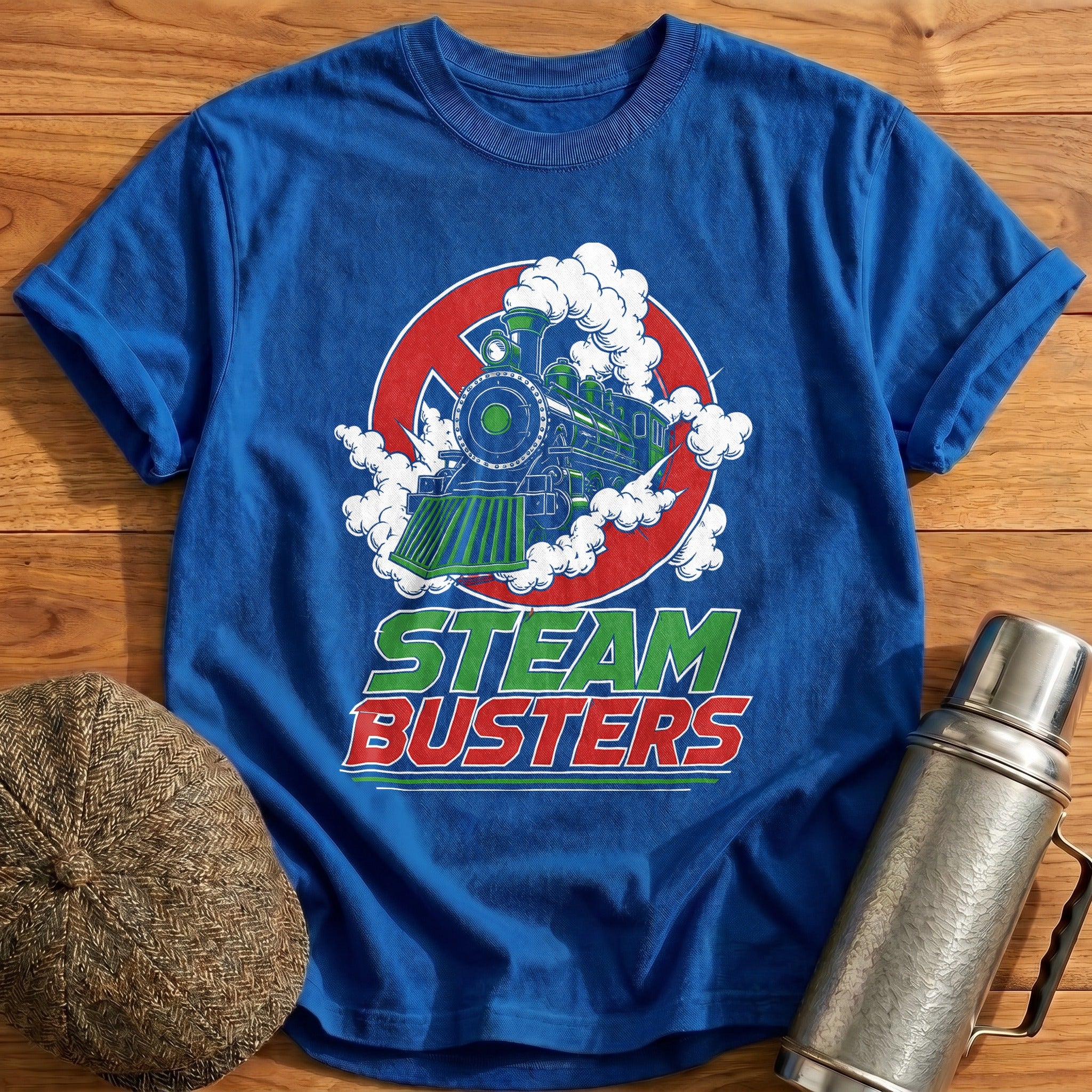 Steam Busters 76 T-Shirt - Royal