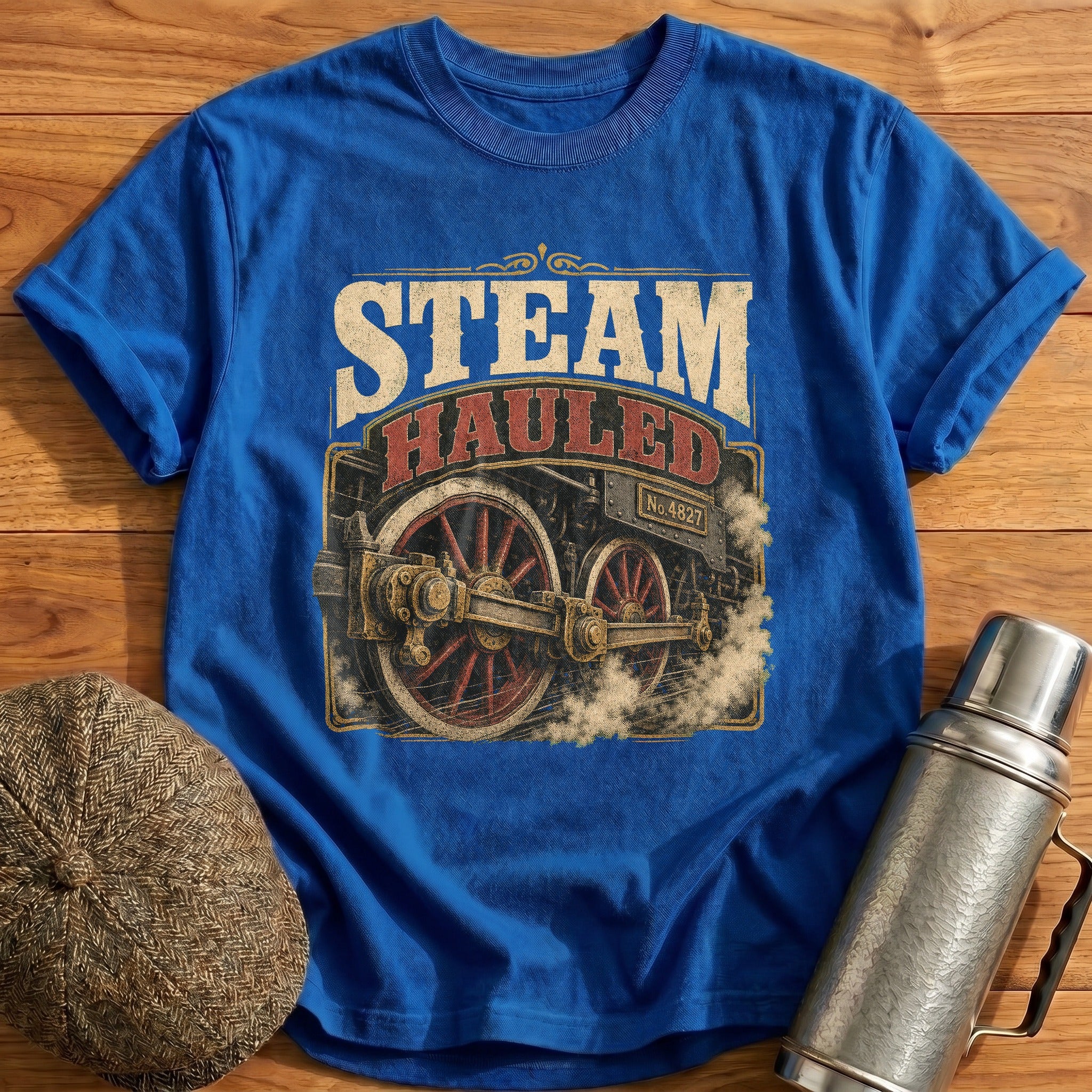Steam Hauled T-Shirt - Royal