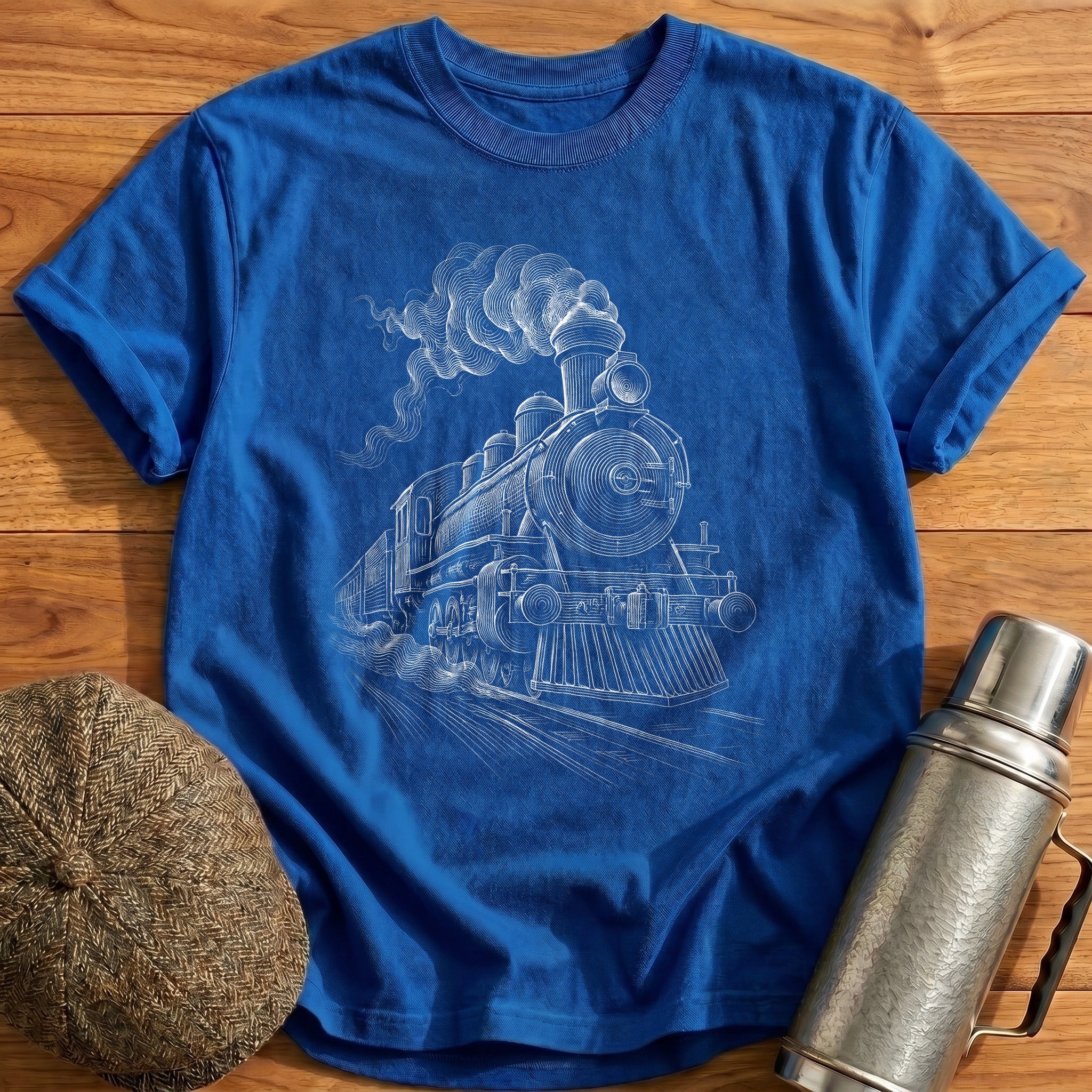 Steam Loco 53 T-Shirt - Royal