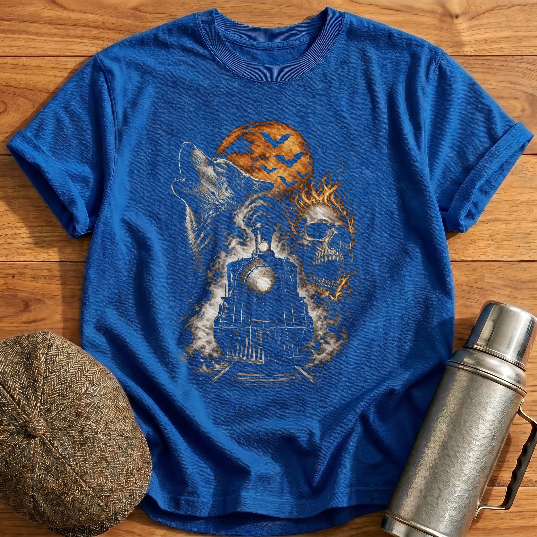 Steam Wolf Flaming Skull 91 - Royal