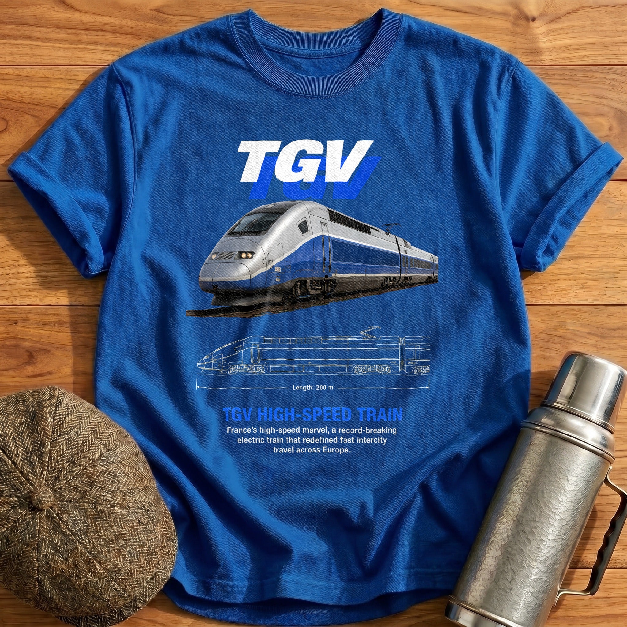 Tgv 61 T-Shirt - Royal