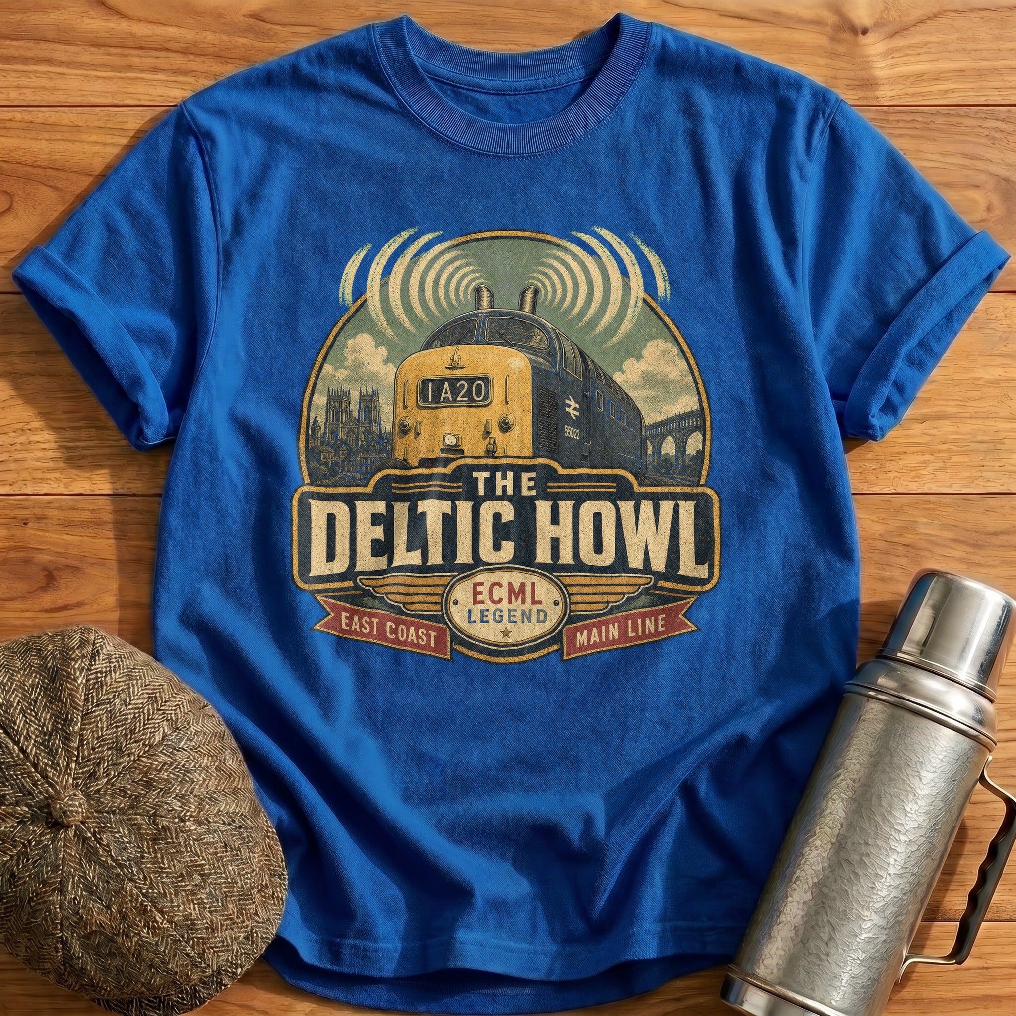 The Deltic Howl T-Shirt - Royal