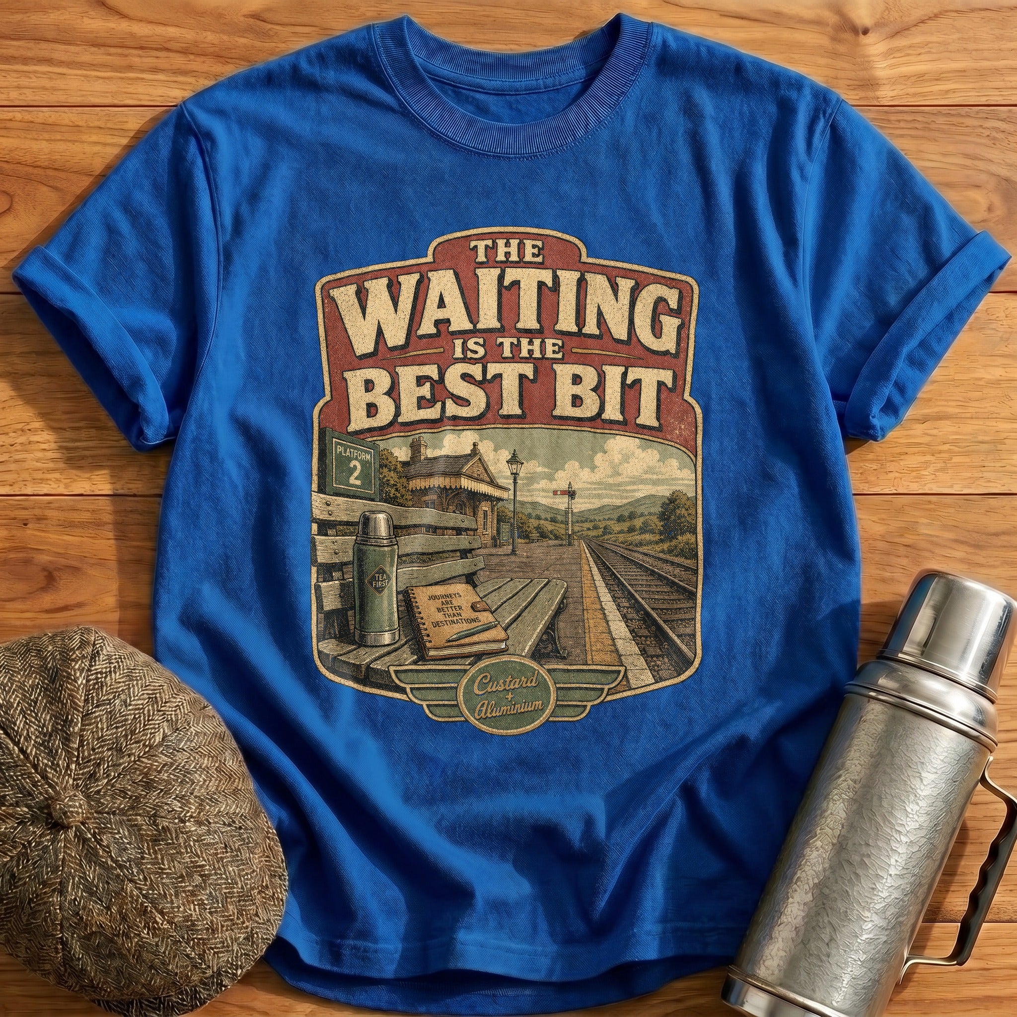 The Waiting is the Best Bit T-Shirt - Royal