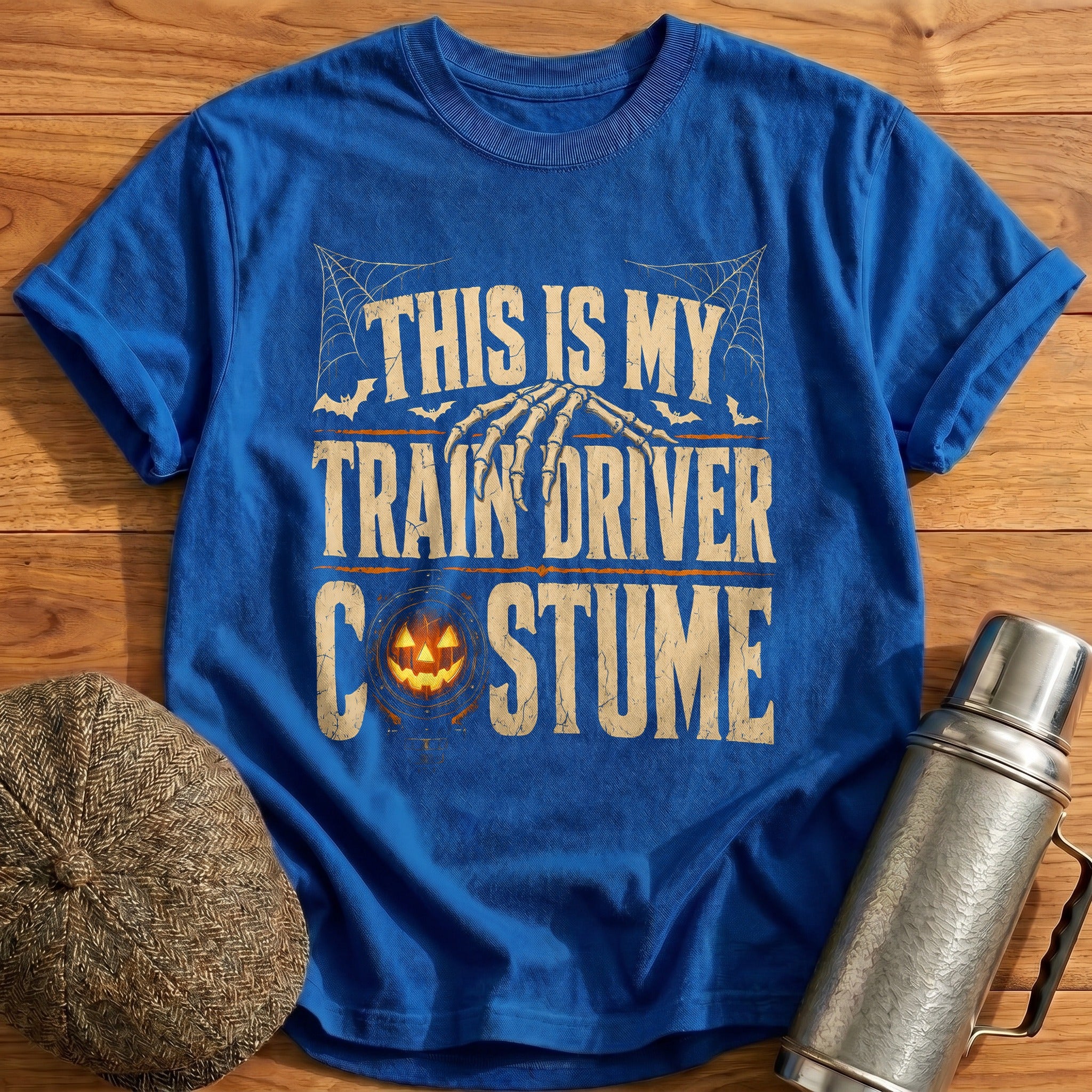 This Is My Train Driver Costume T-Shirt - Royal