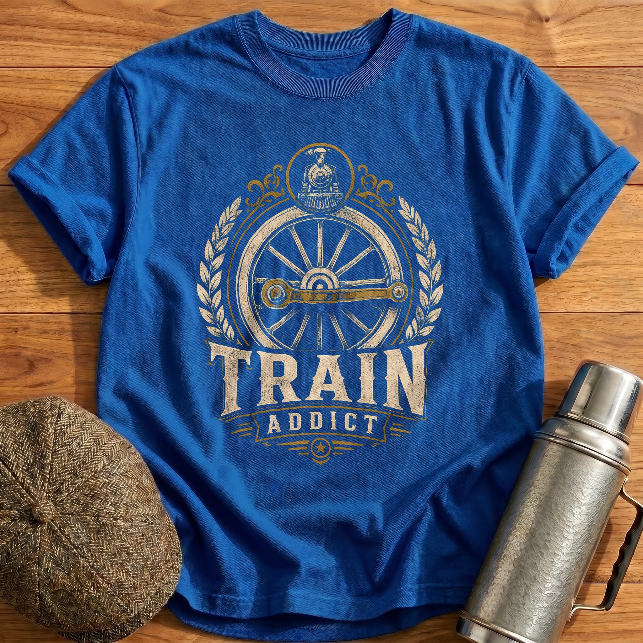 Train Addict T-Shirt - Royal