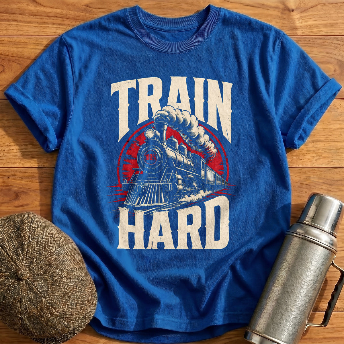 Train Hard 21 T-Shirt - Royal
