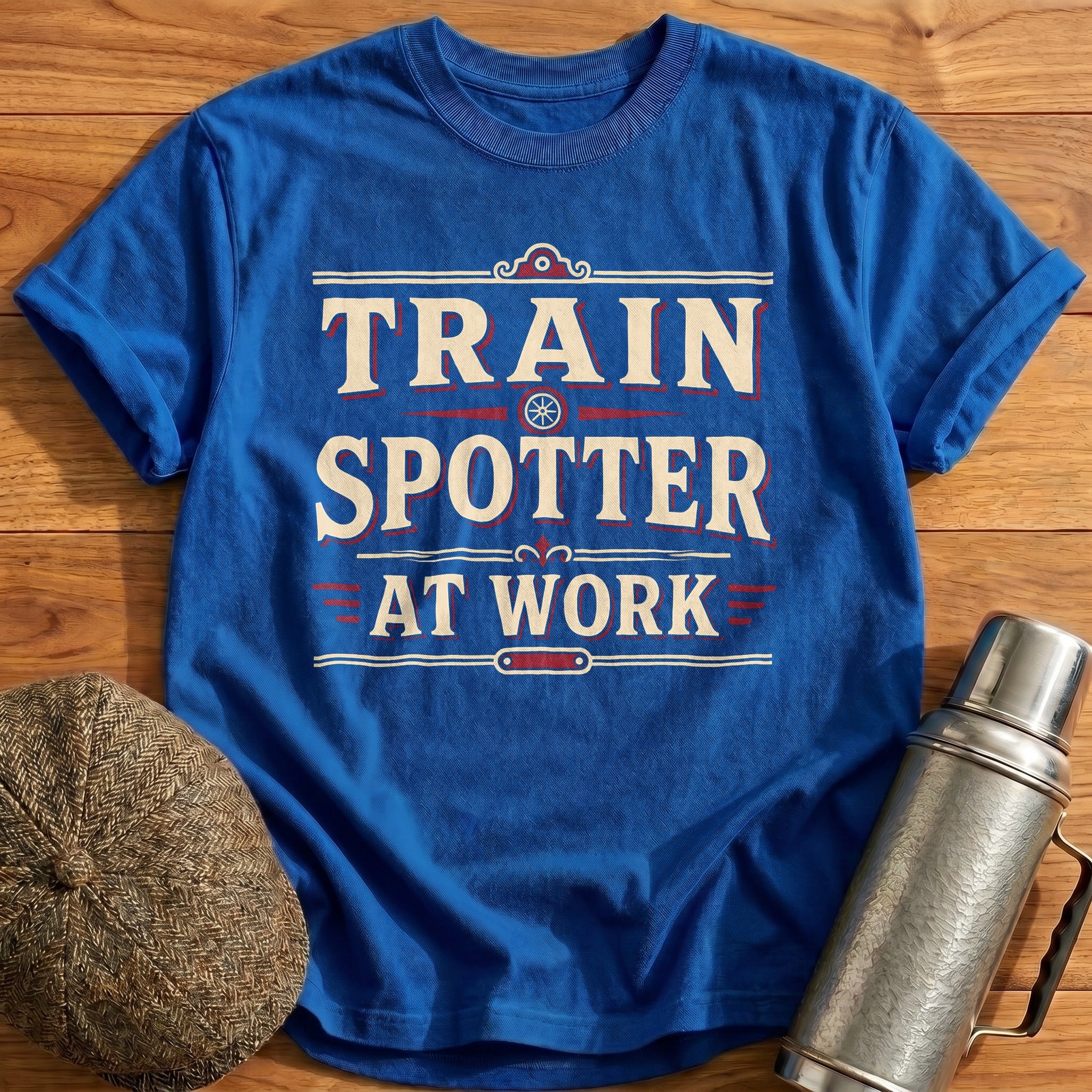 Train Spotter At Work Railroad Enthusiast - Royal