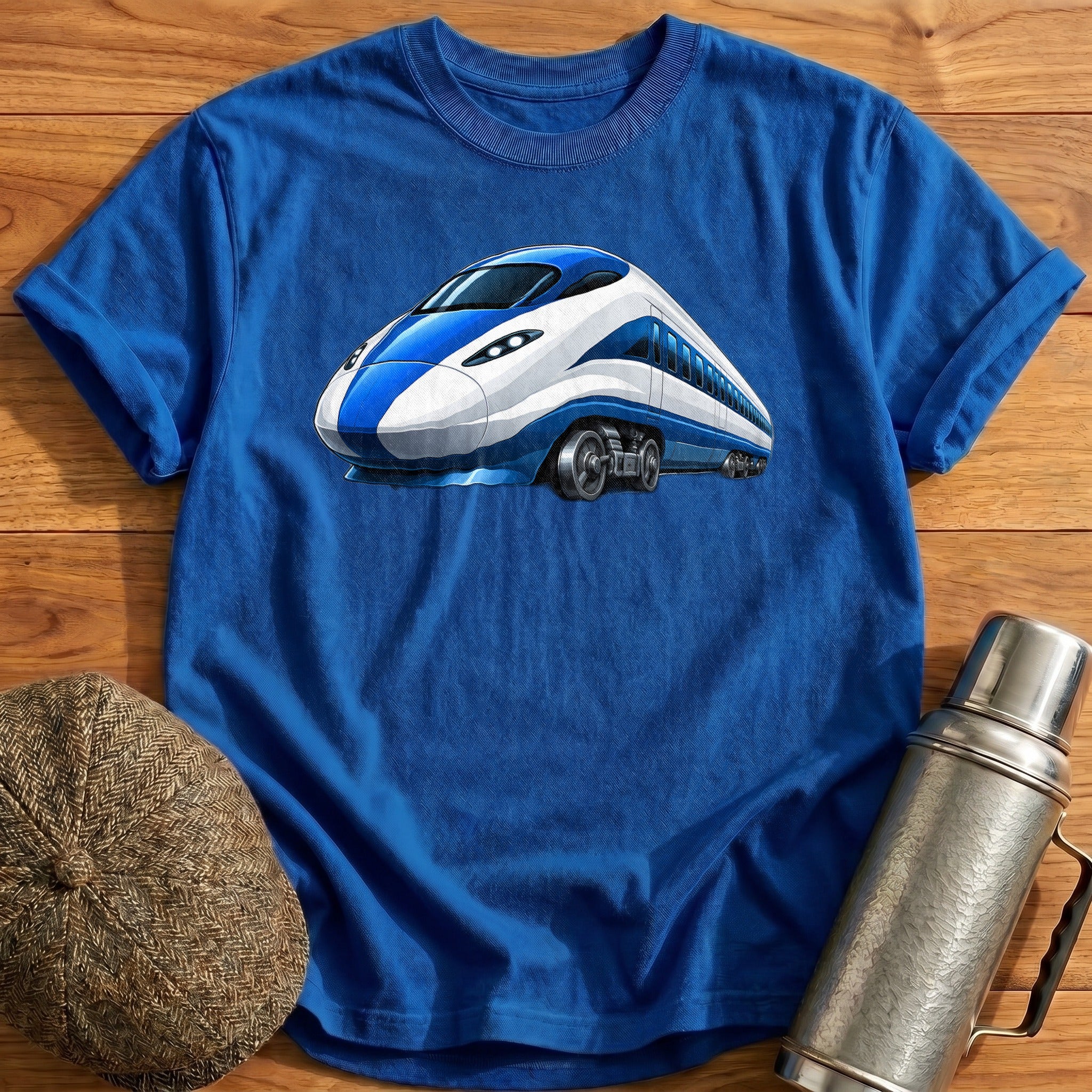 Bullettrain Front34 T-Shirt - Royal