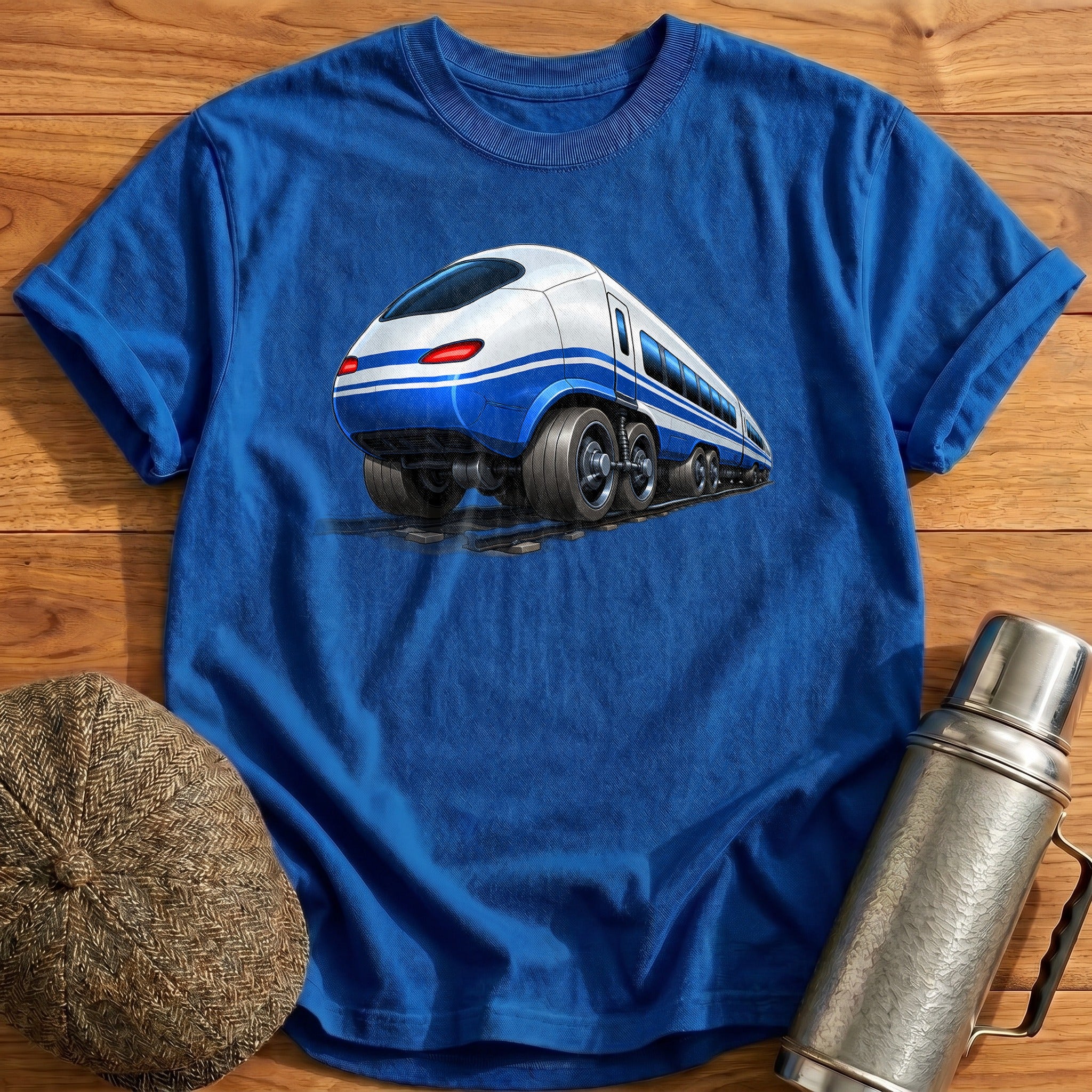 Bullettrain Rear34 T-Shirt - Royal